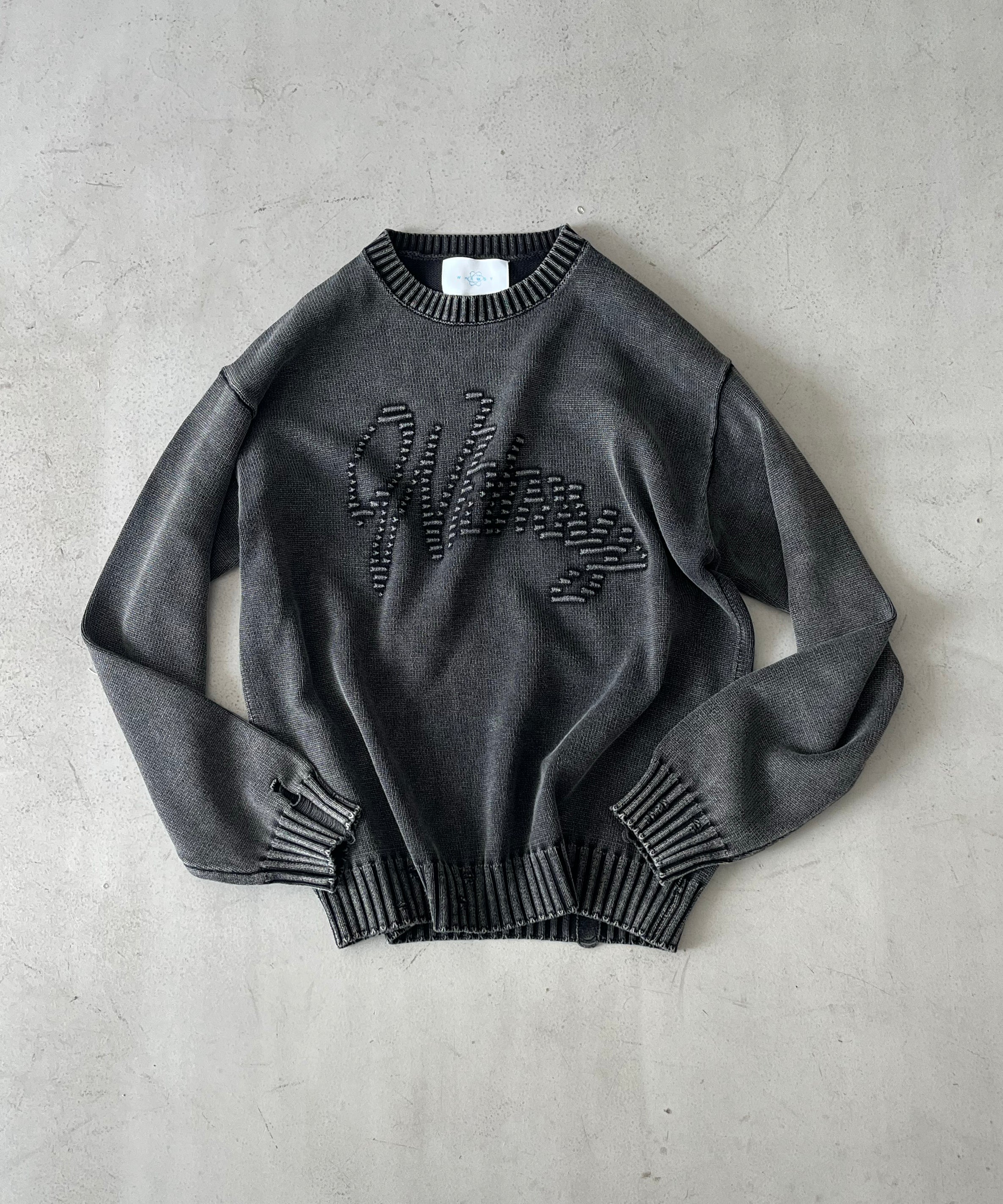 Whimsy Faded emjay sweater "BLACK"