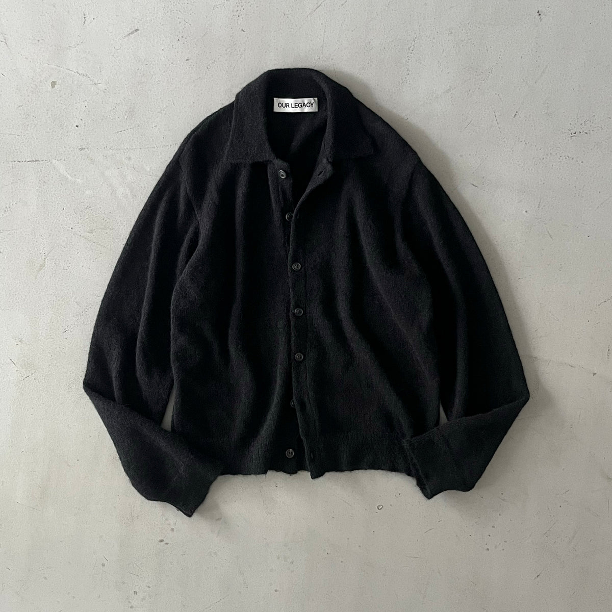 【極美品】OUR LEGACY EVENING POLO 23SS 黒 46 Our Legacy - Evening Polo Super Black Performance Poly