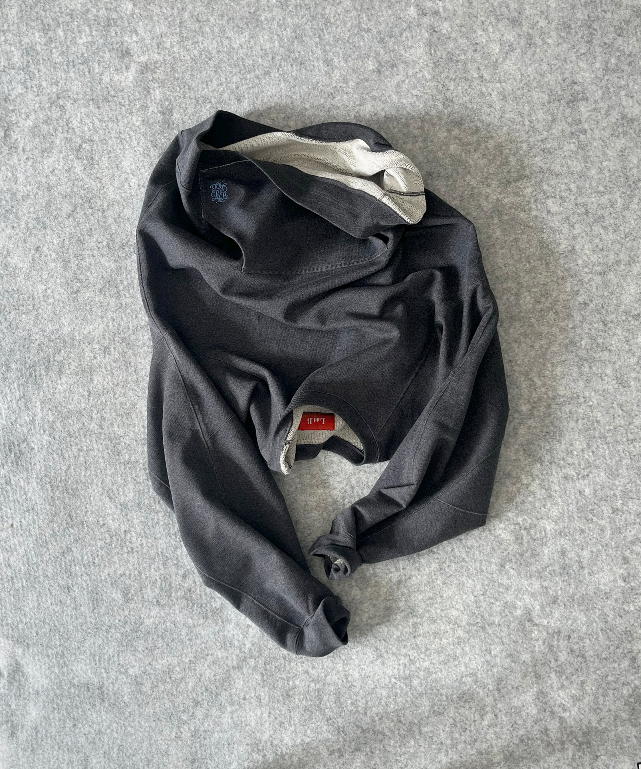 【EXCLUSIVE】Laid.B "Training" O×LB sweat shirts "CHARCOAL GRAY"