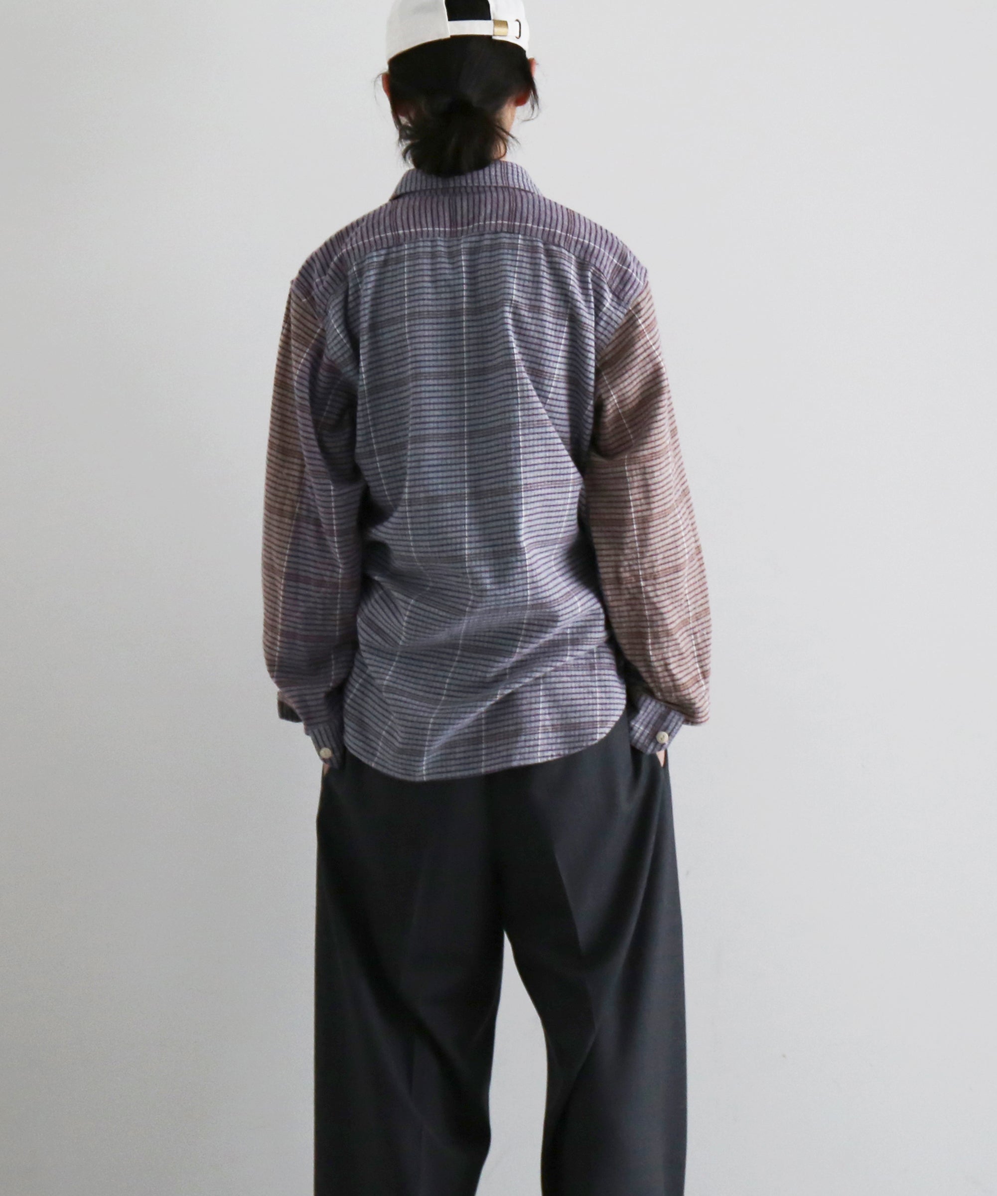 Engineered Garments Work shirt - color blook check "MULTI COLOR"