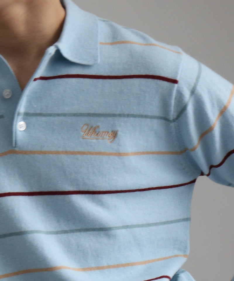 Whimsy Grandpa knit polo "BROWN"