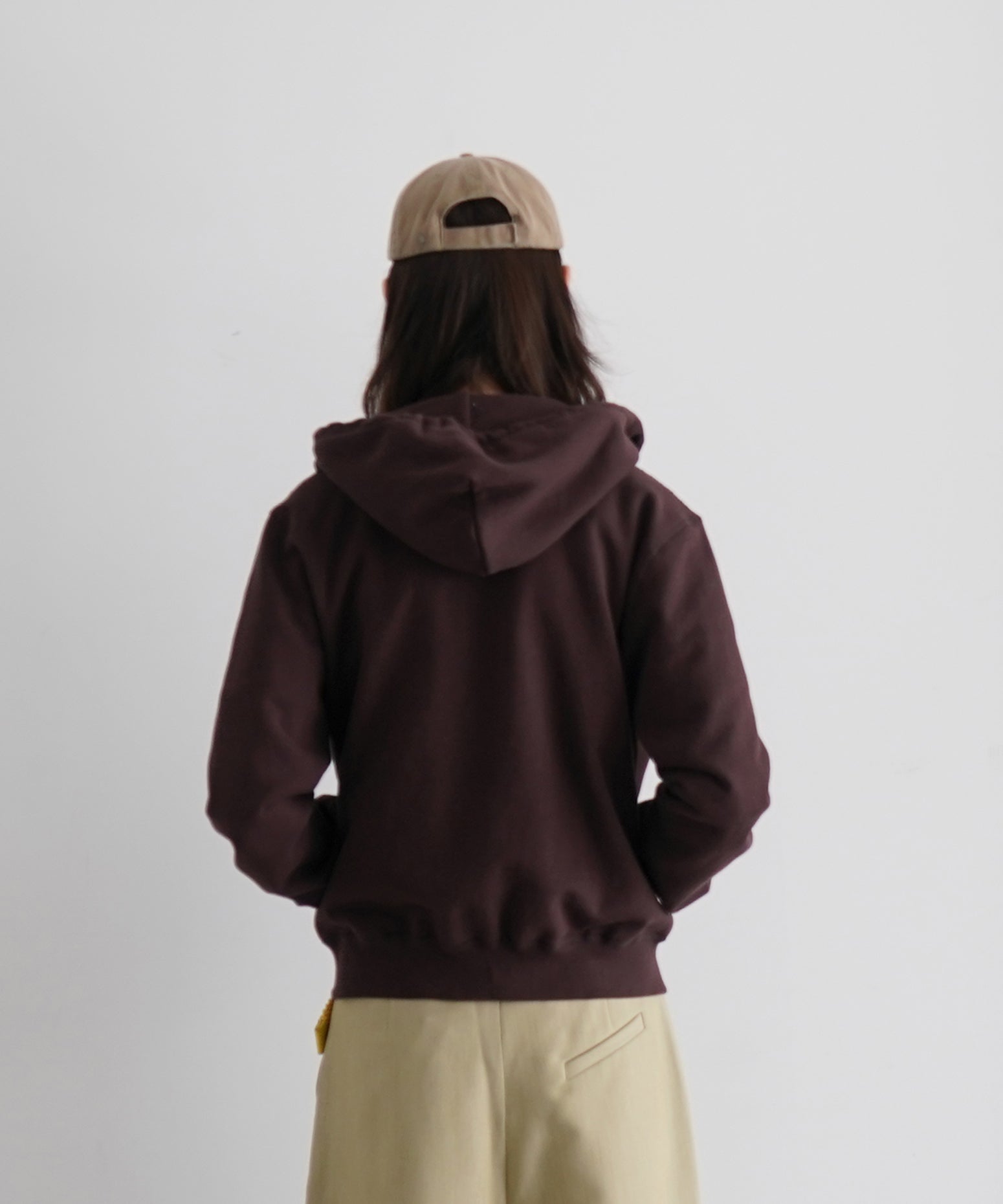 KAIKO Double zip parka "BROWN"