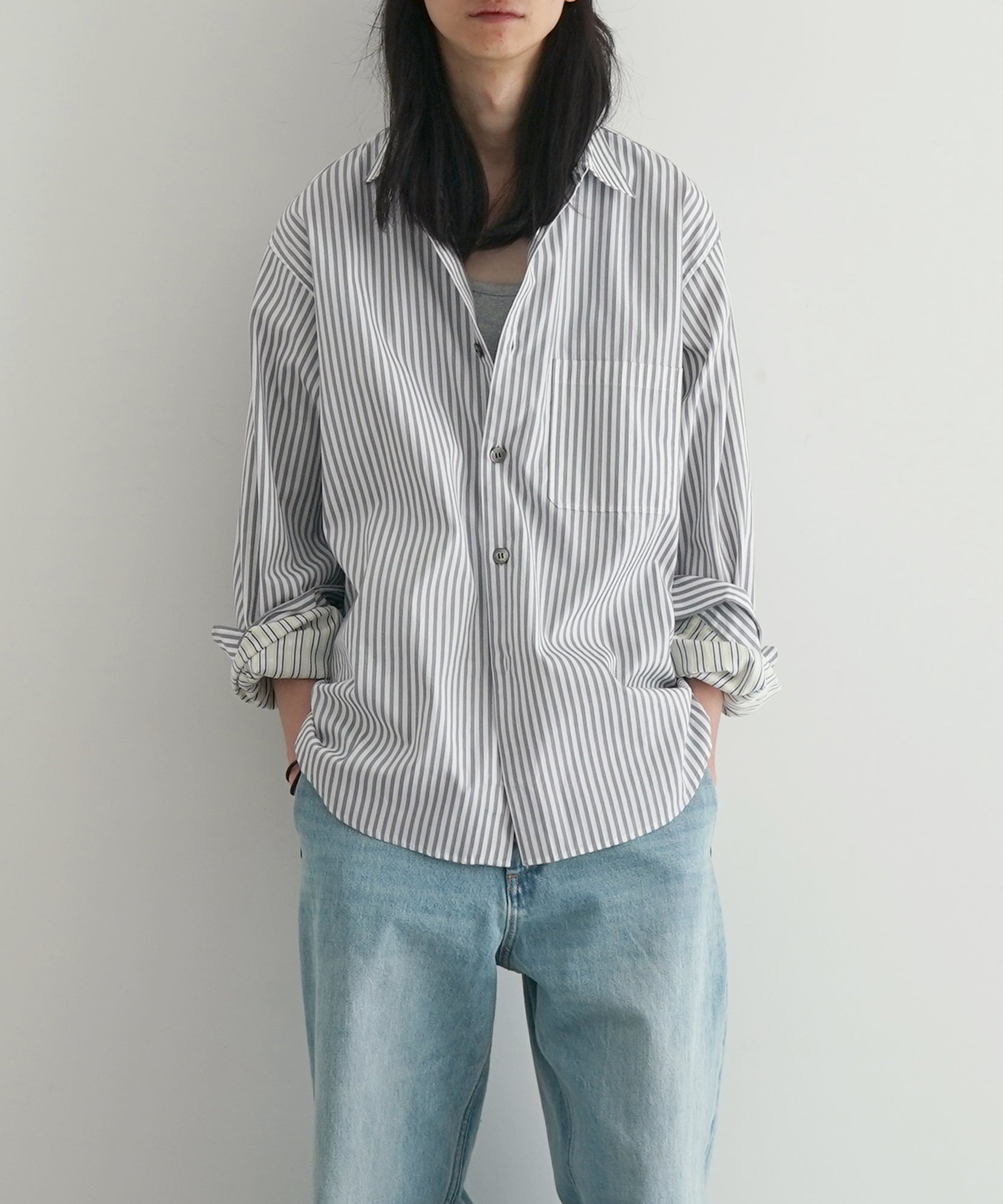 well 10-Buttons shirt "STRIPE"