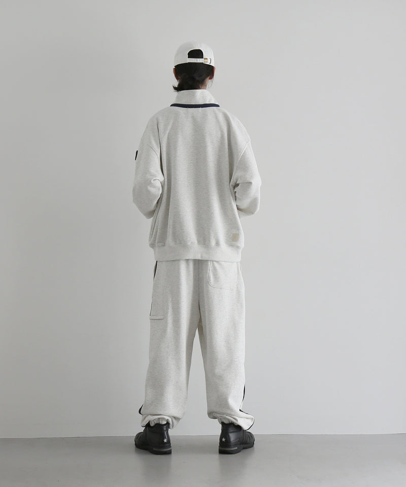 PHINGERIN Tape sweatpants "A:OATMEAL"