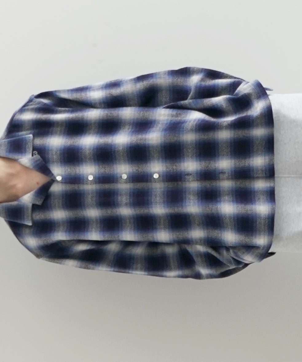 COTTON PAN Venis ネルシャツ "BLUE"