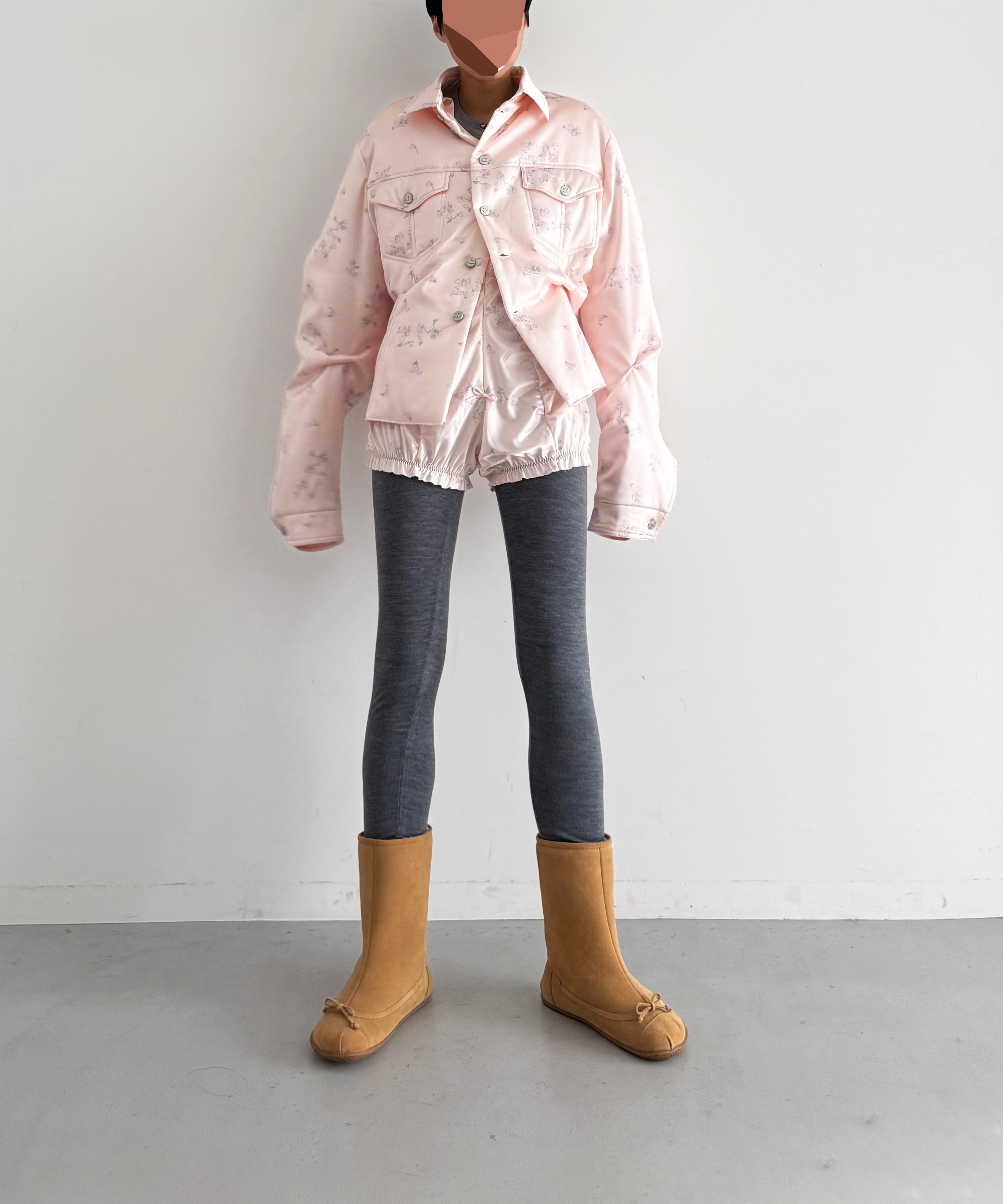 NATASHA ZINKO Botched shirtjacket "PINK"