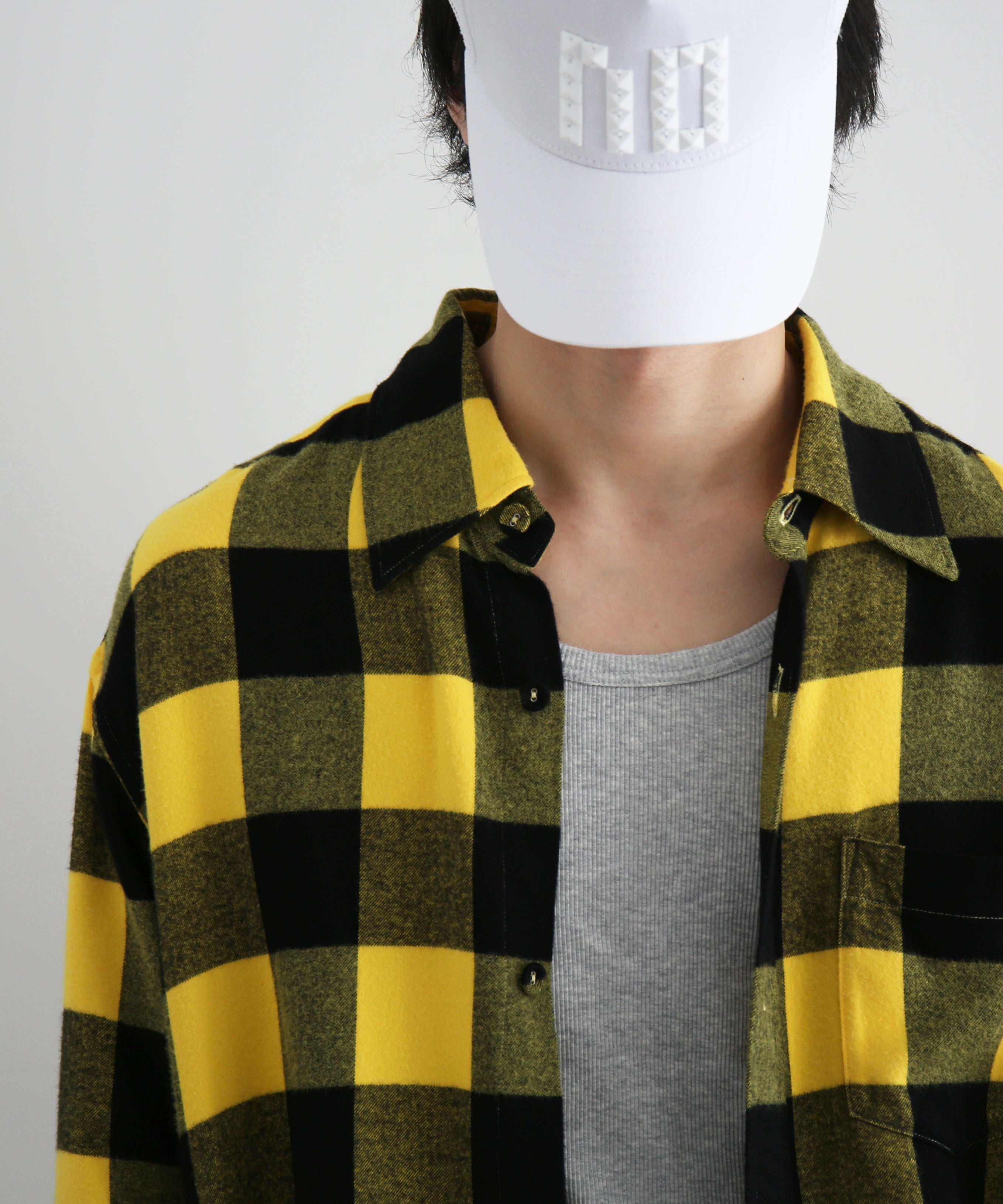 KAIKO Flannel check shirt "YELLOW"