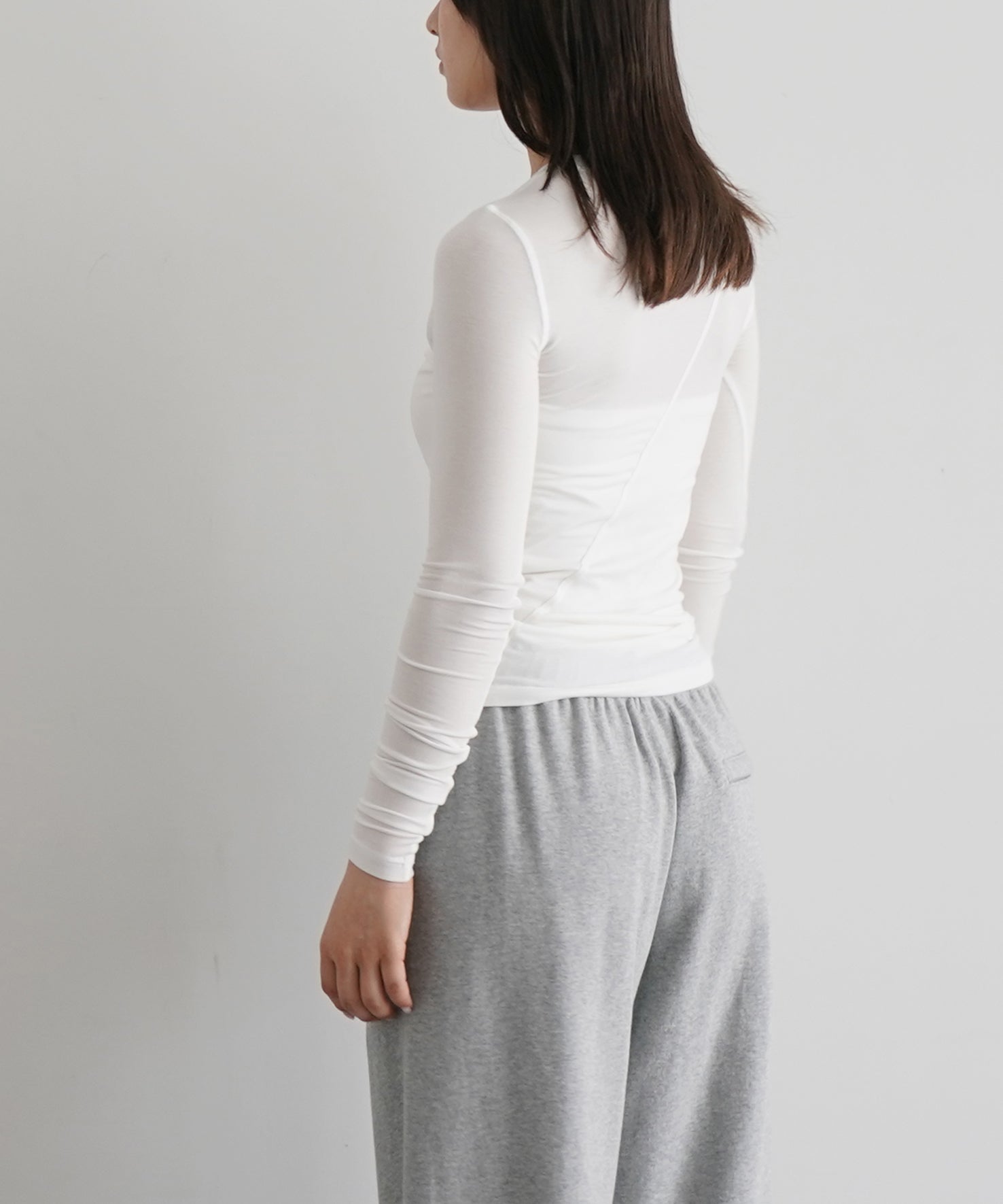 FAX COPY EXPRESS The round neck long sleeve t "WHITE"