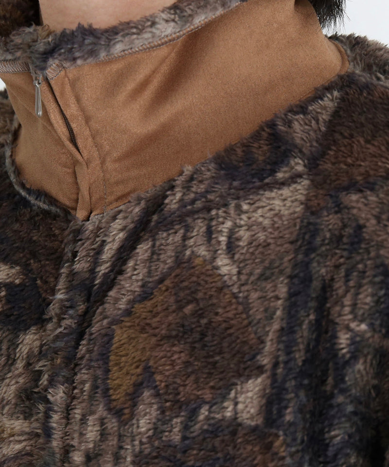 REMI RELIEF シャギーフリース Zip jkt "CAMO"