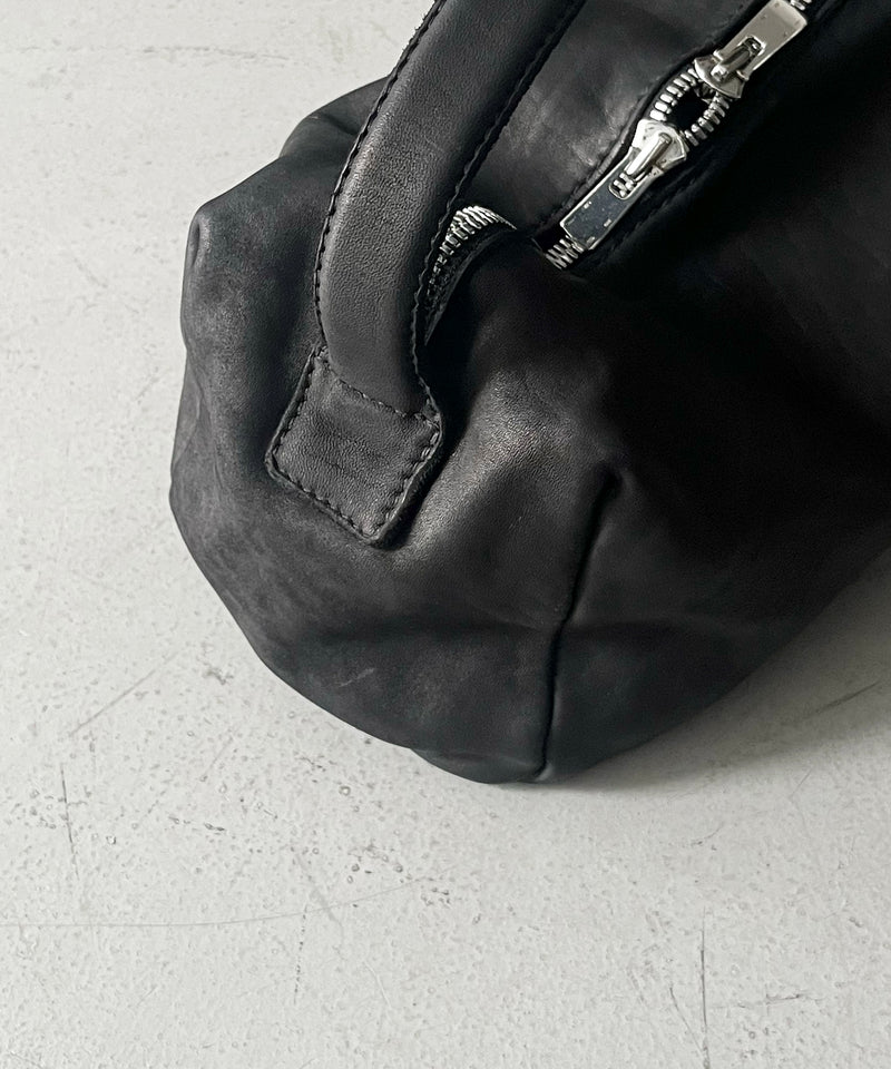 GUIDI Small handle bag "BLACK"