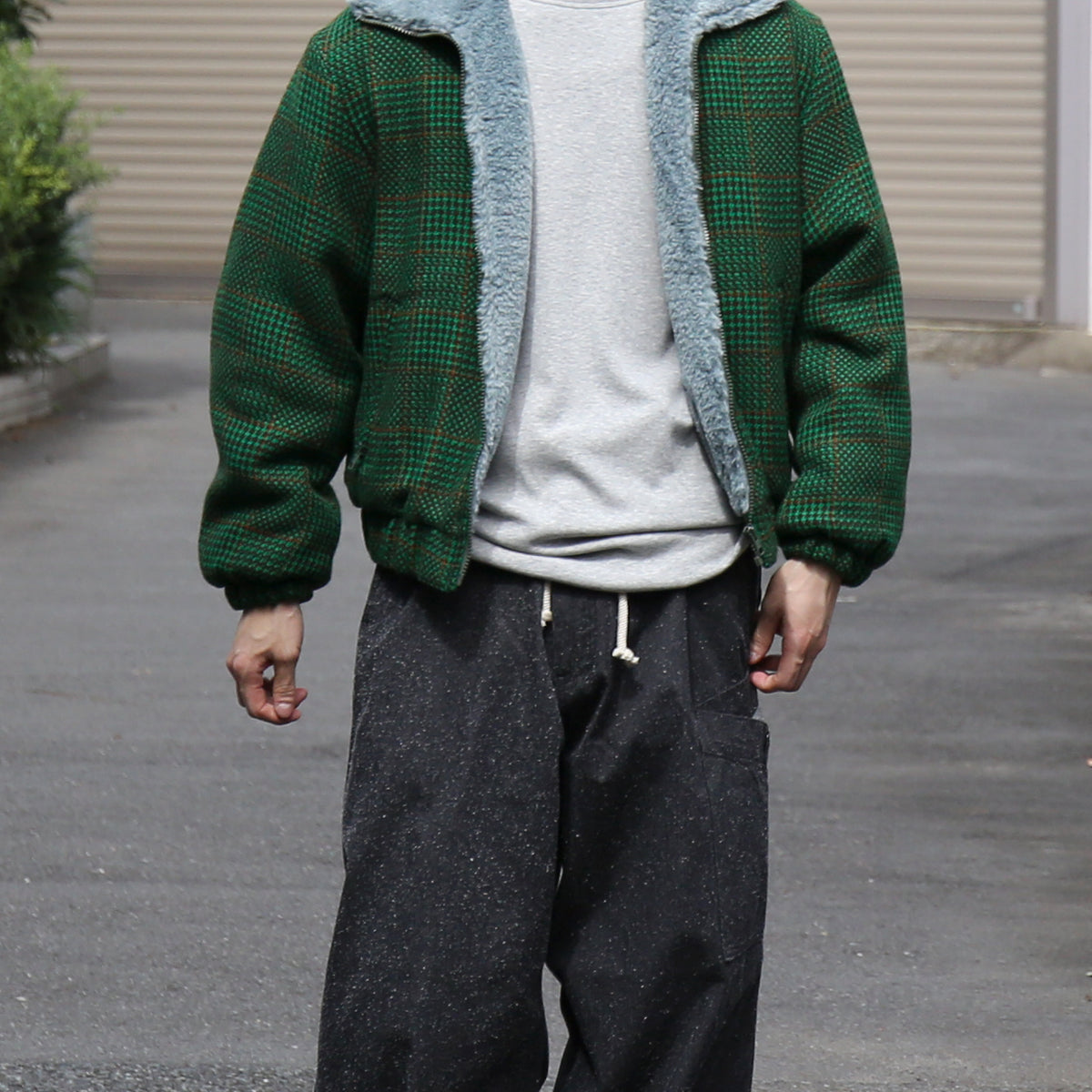 NEEDLES【ニードルズ】Lined boa jacket - houndstooth 