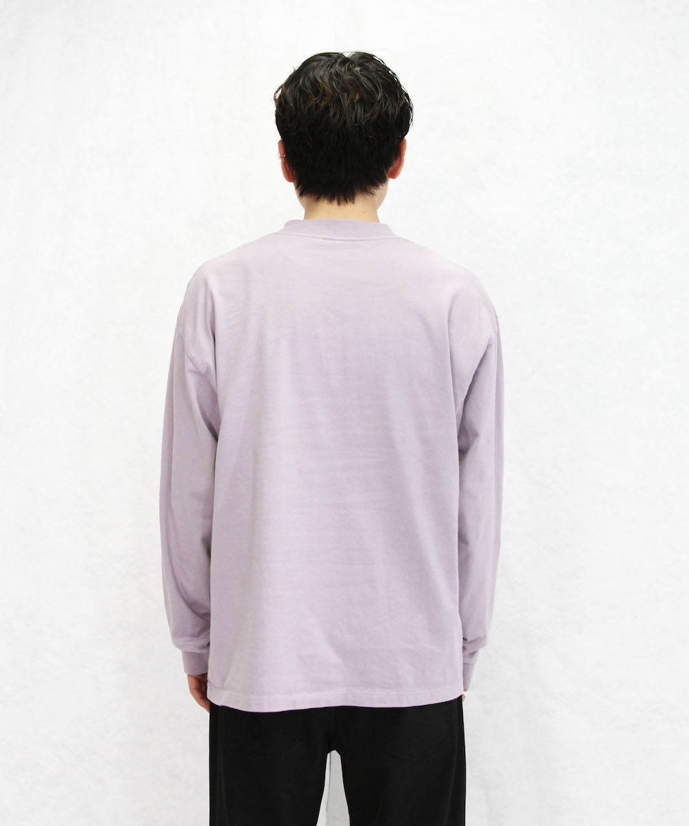 【EXCLUSIVE】crepuscule Mock neck  l/s tee "L.PURPLE"