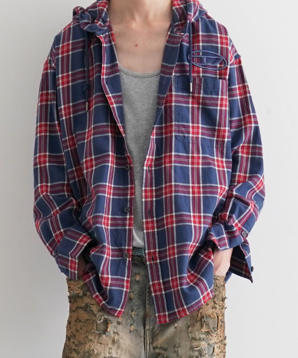 DIESEL S-dewny-hood-ajfi "BLUE×RED"
