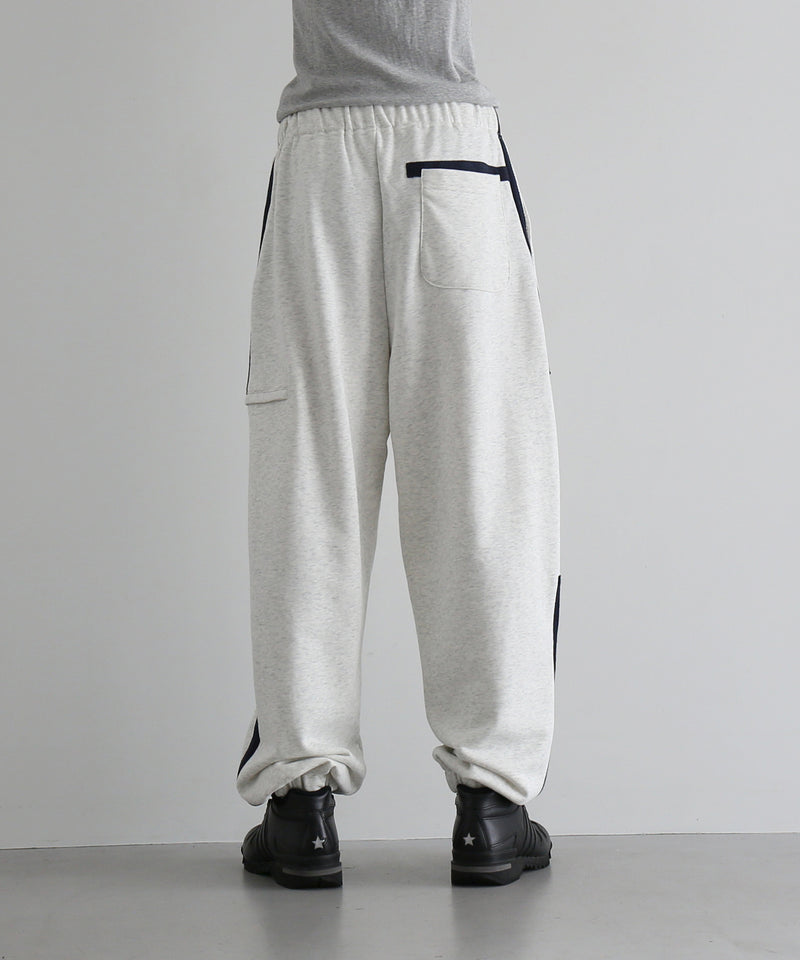 PHINGERIN Tape sweatpants "A:OATMEAL"