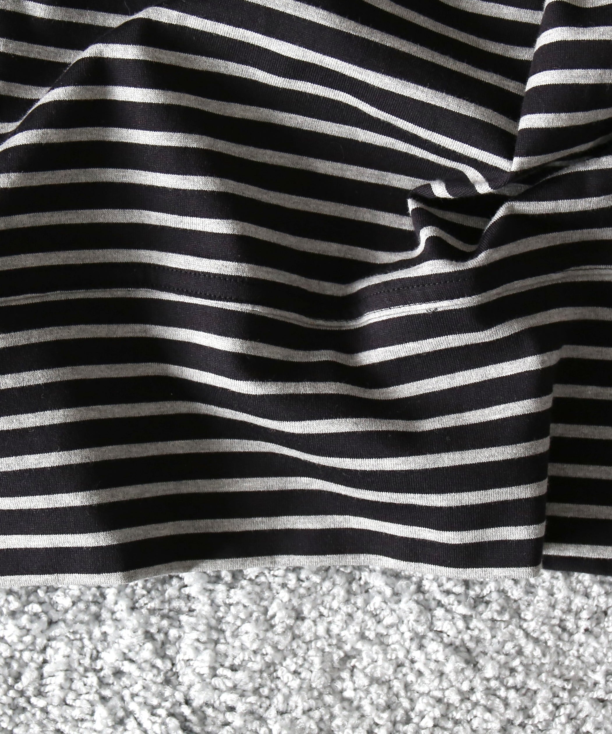 ABELIA EDOWARD GOUCHA Ls polo border "BLACK"