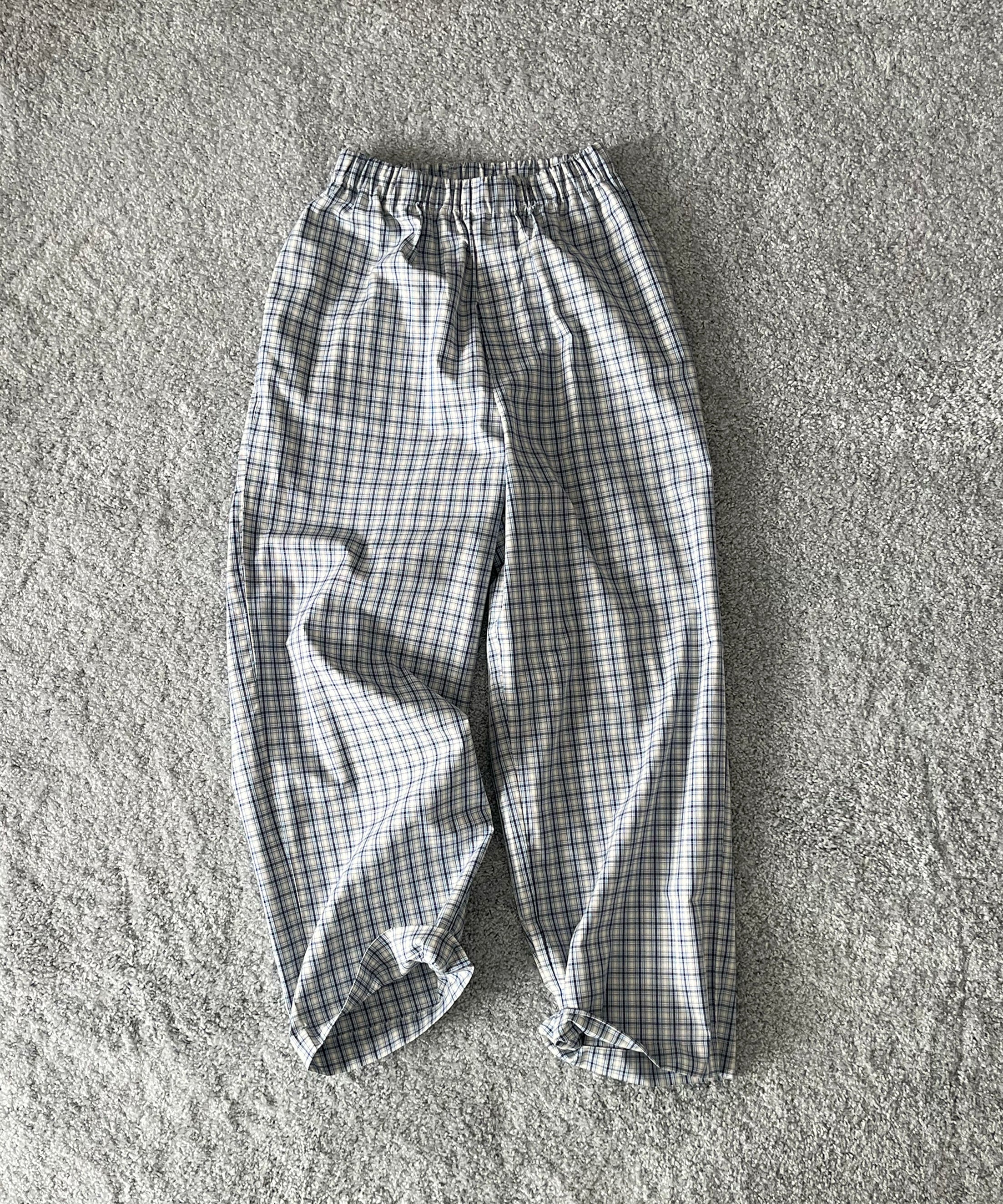 Baserange Claude pants "BLUECHECK"