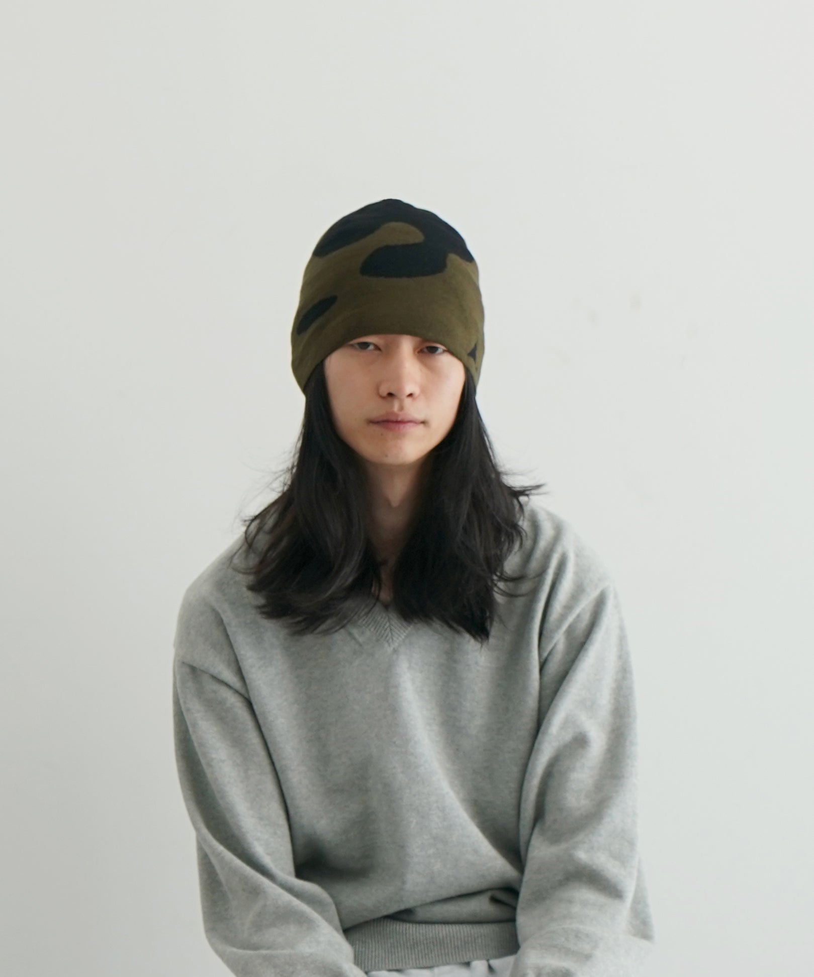 ROA Magma wool beanie "DARK GREEN"