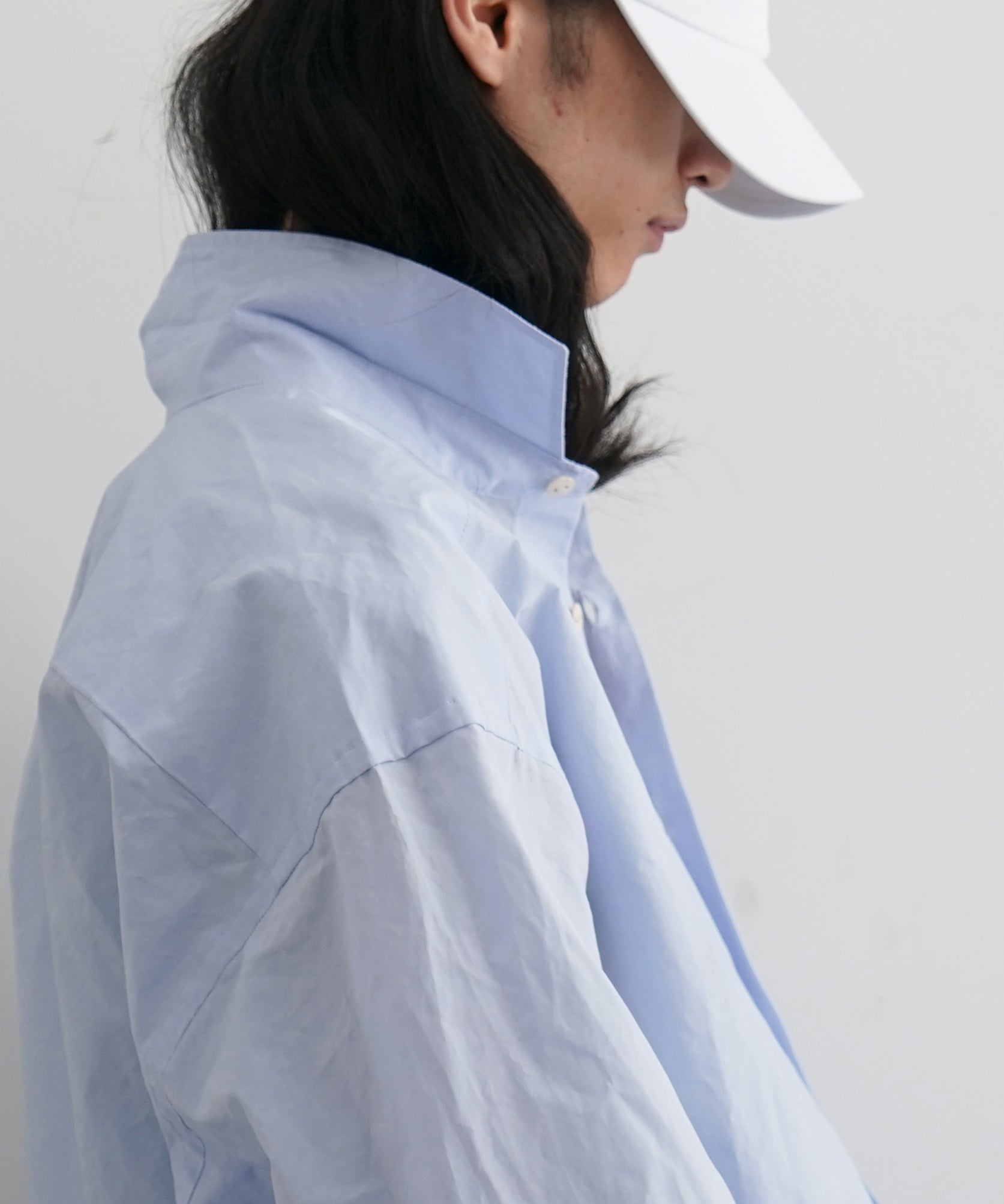 Baserange Claude shirt "SAX BLUE"