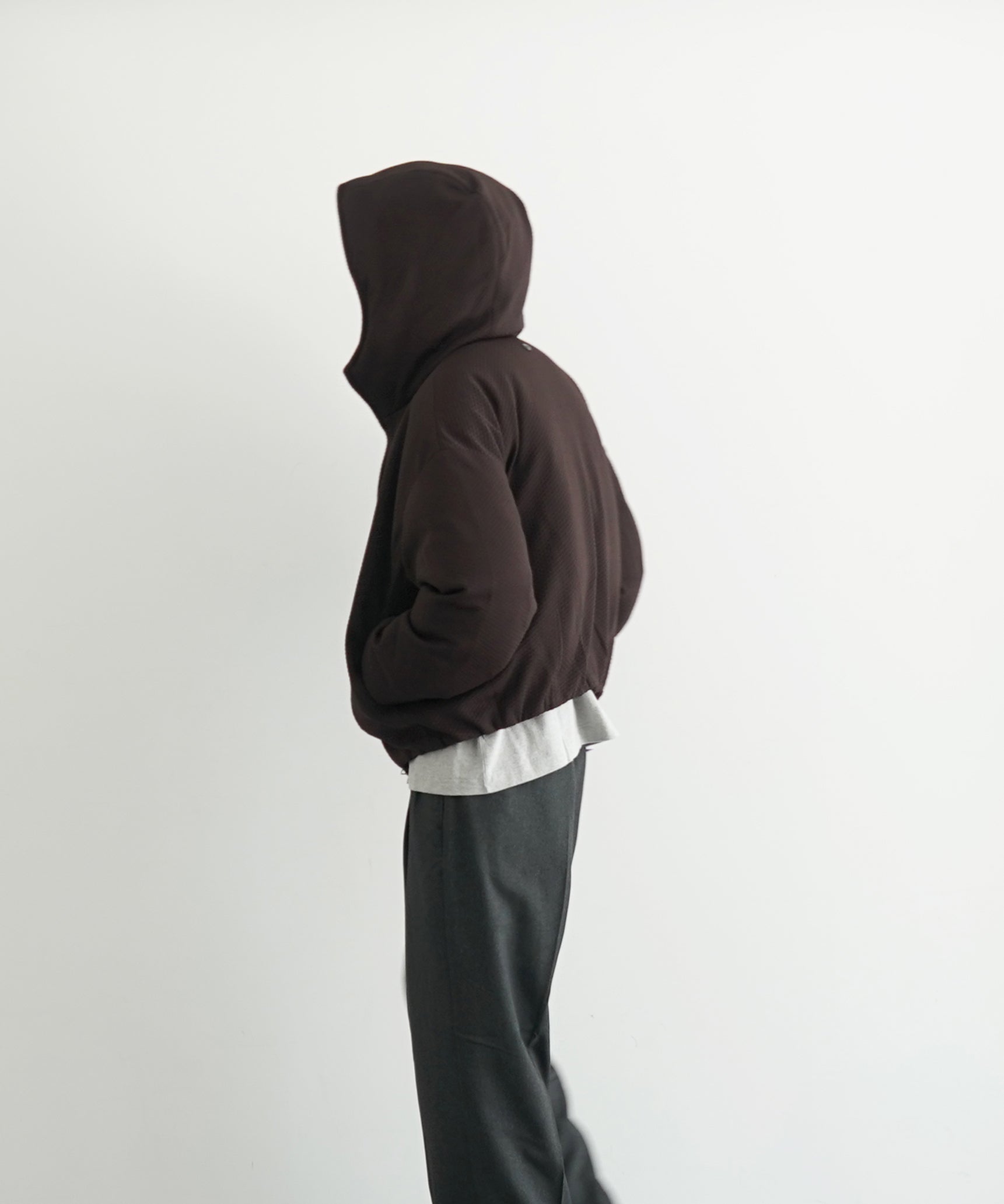 Omar Afridi Puffer bud parka "BURGUNDY"