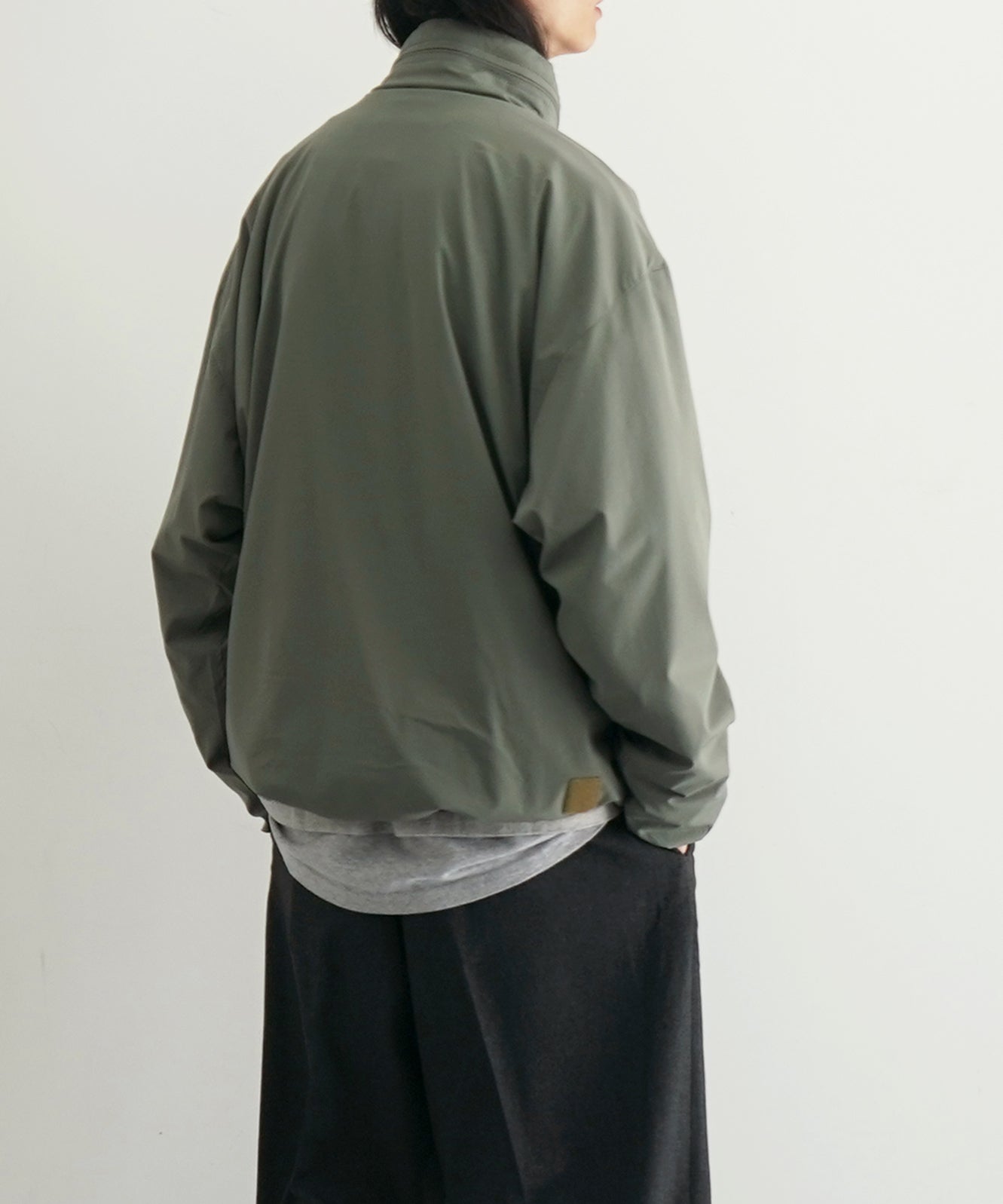 PHINGERIN Cushy fleece collar jacket "A:GRAY"