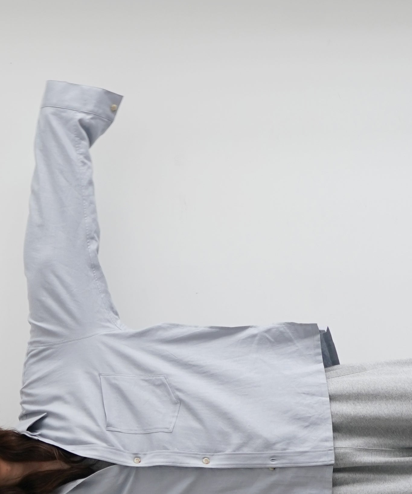 Laid.B Detachable shirt "WHITE"