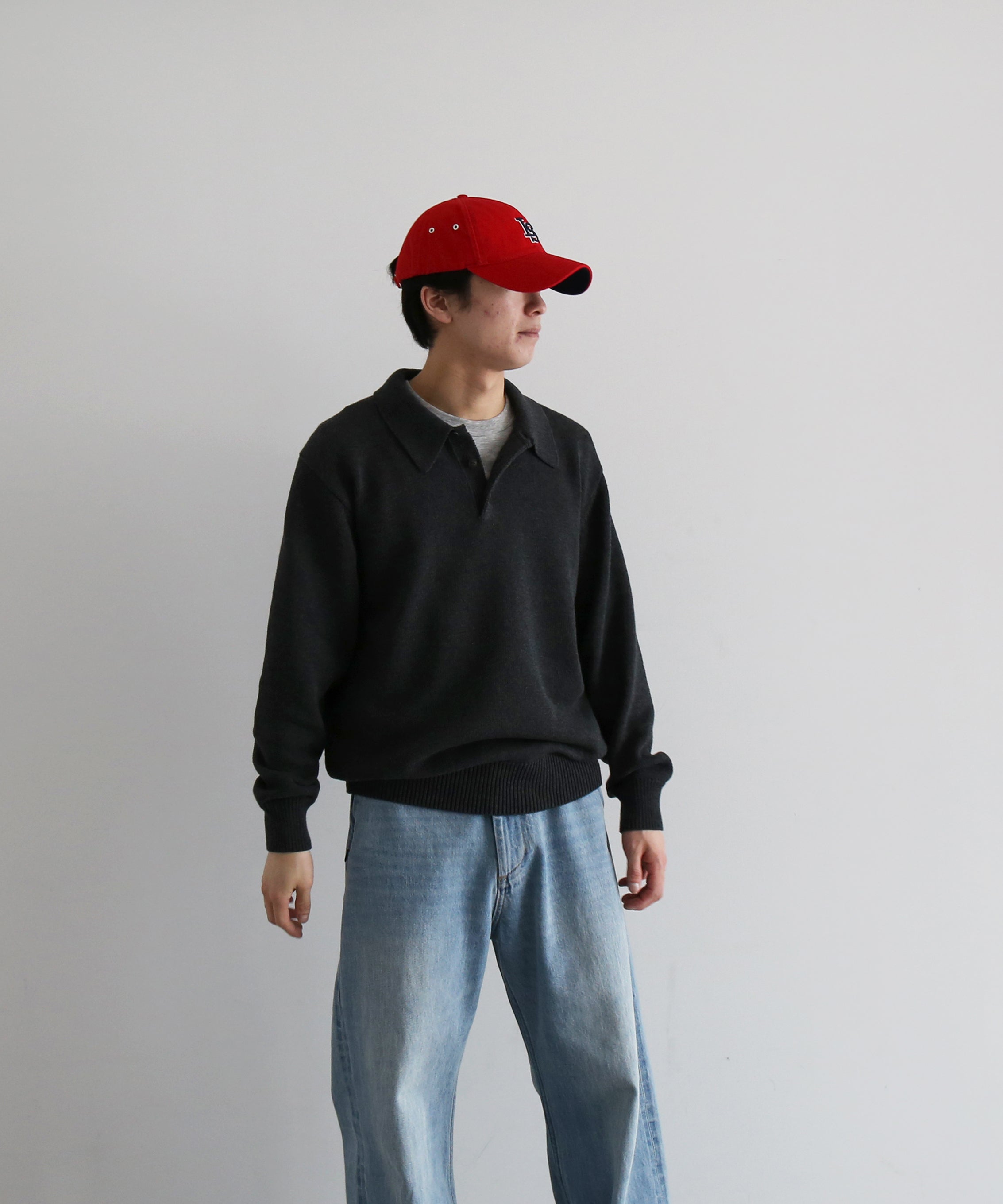 KAIKO【カイコー】Knit polo shirt 