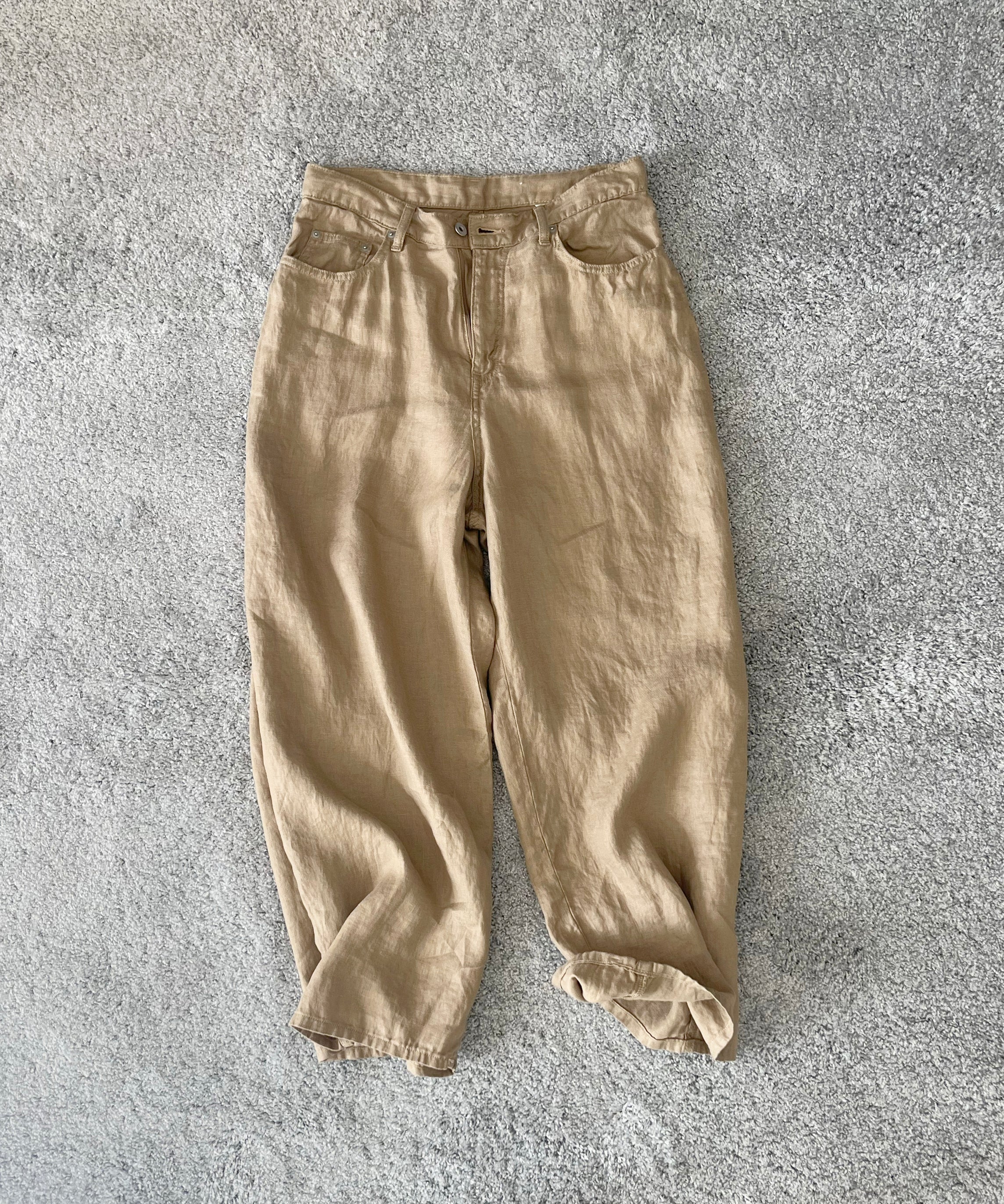 DIGAWEL Puckering wide pants "CAMEL"