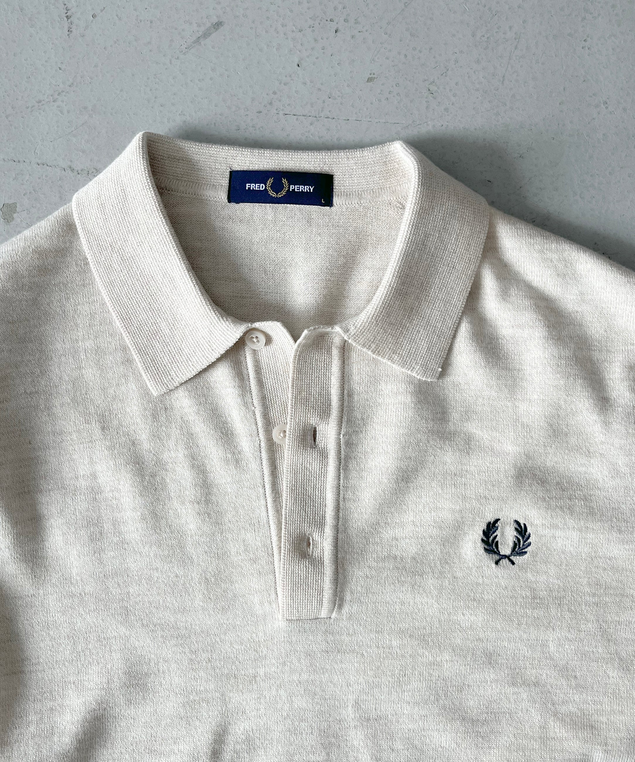 FRED PERRY【フレッドペリー】 Classic knitted shirt ls 