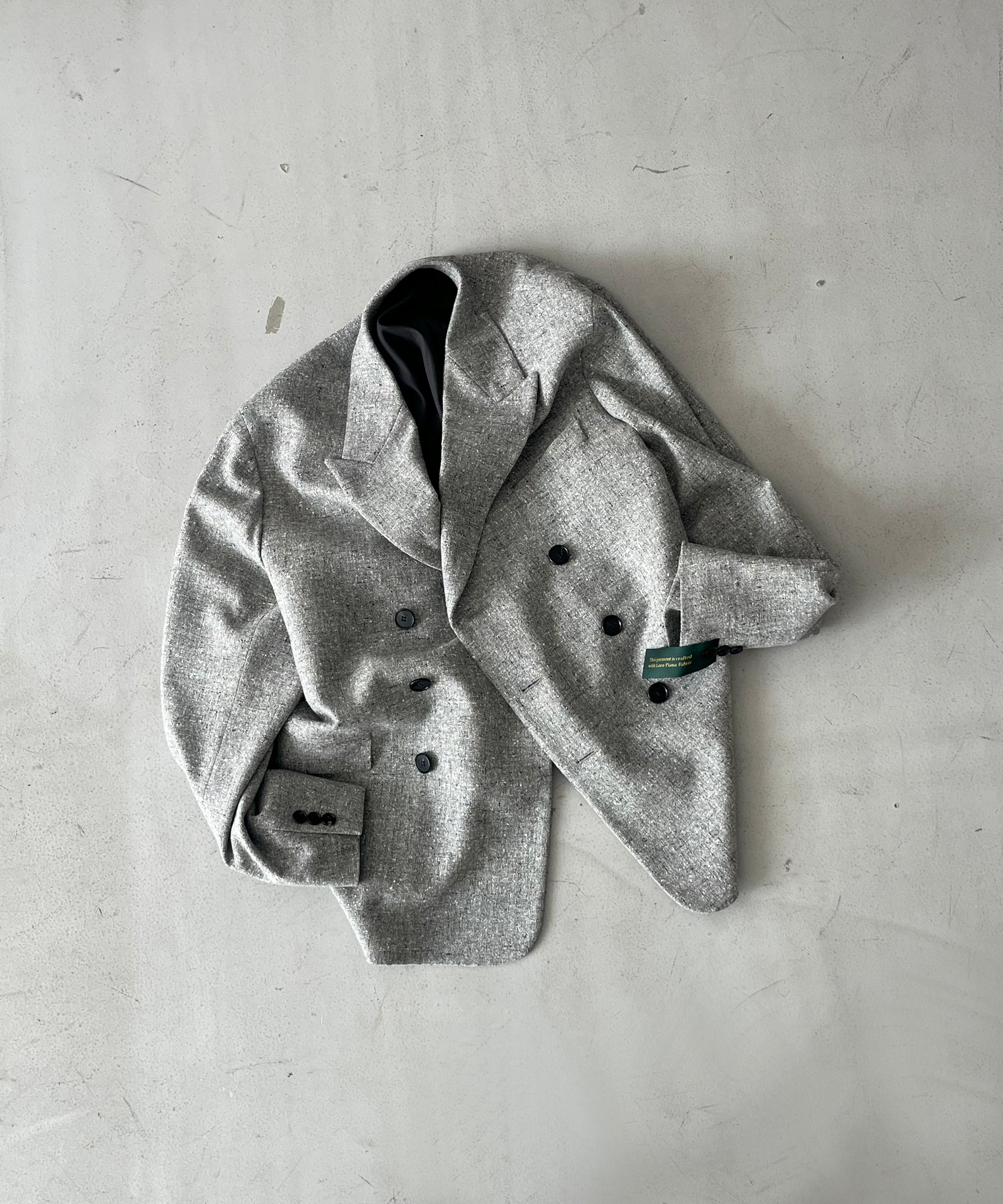 UNUSED Us2512 Loro piana jacket "GRAY"