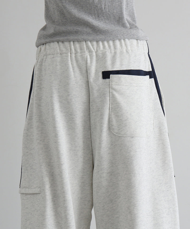 PHINGERIN Tape sweatpants "A:OATMEAL"