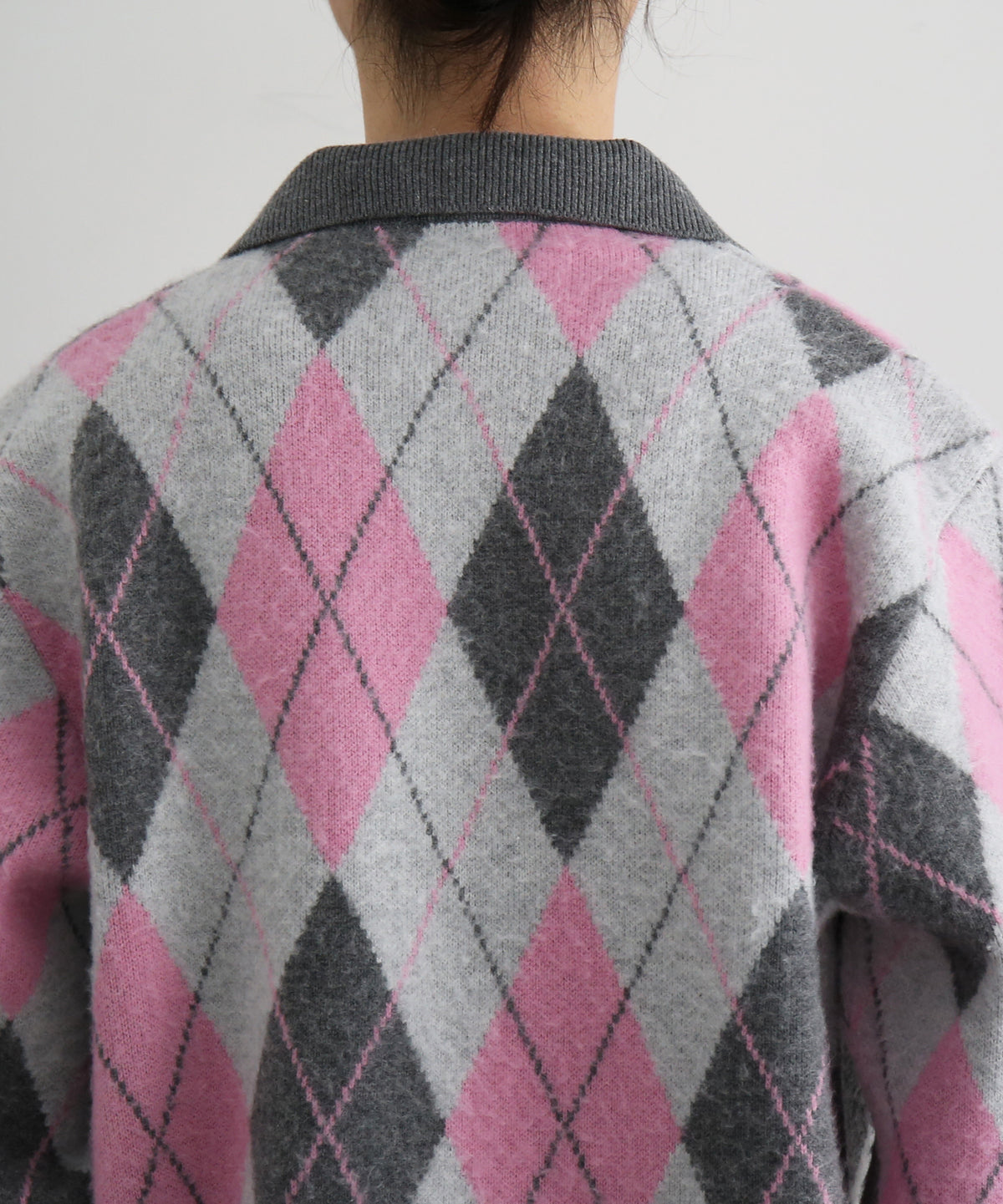 【Pre order】KAIKO Domestic knit polo shirt "FIGURE PINK"