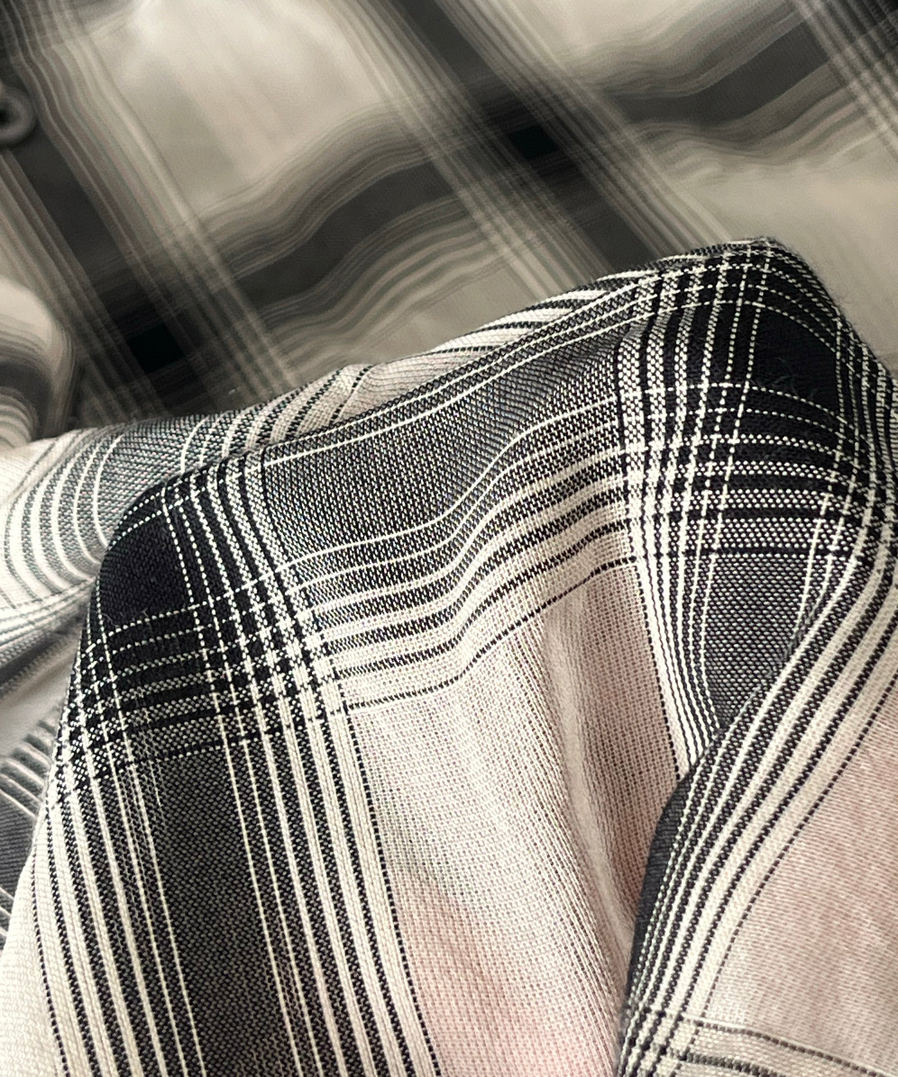 my beautiful landlet Sheer check shirt "BEIGE CHECK"