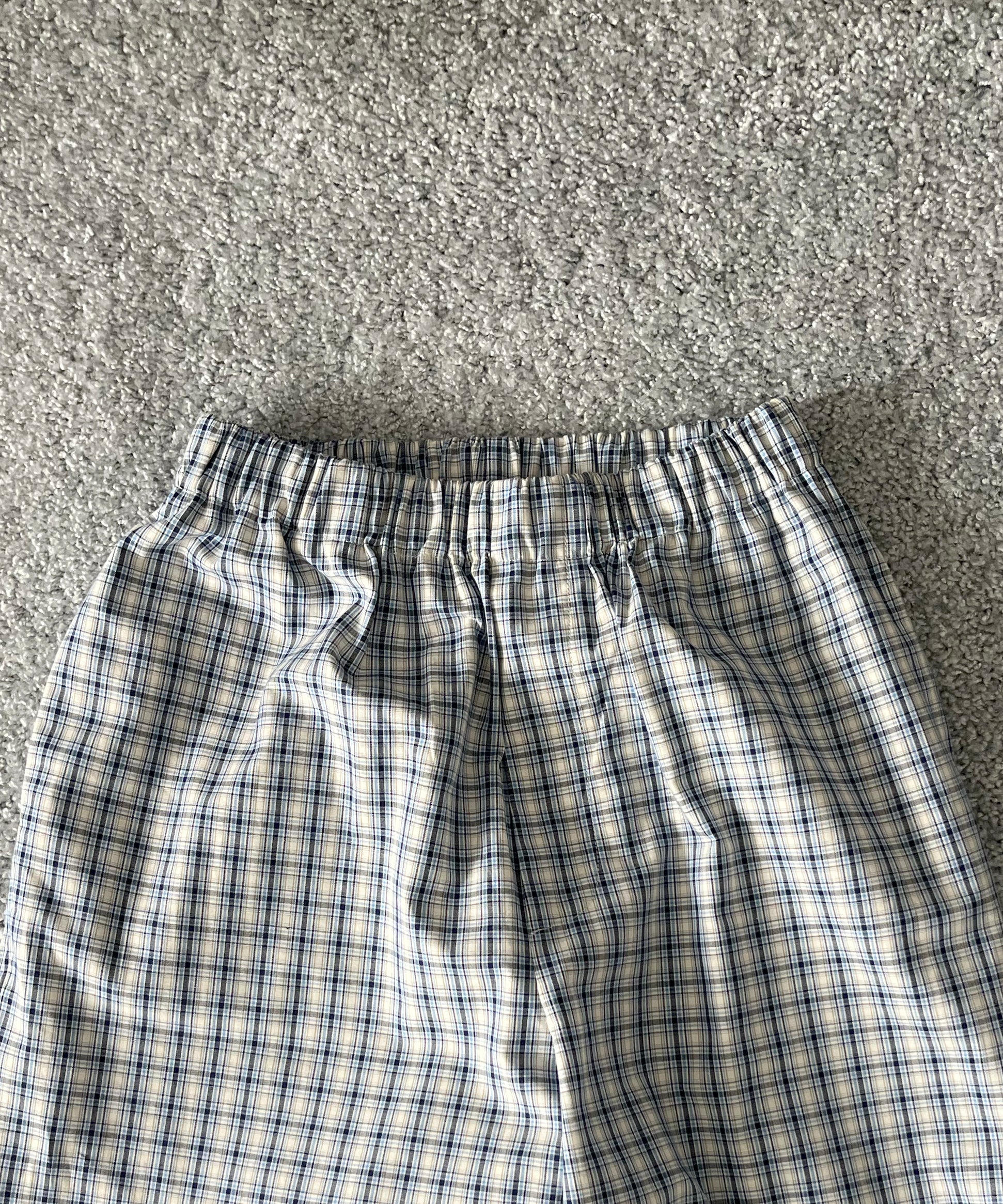 Baserange Claude pants "BLUECHECK"