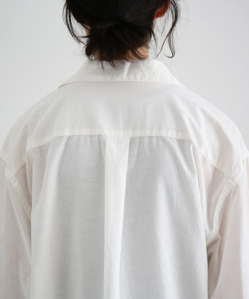 URU Italian collar l/s shirts a "WHITE"