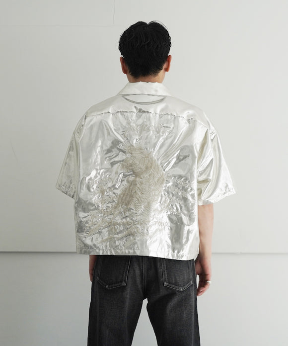 doublet SILVER EMBROIDERY OVERSIZED SHIRT "SILVER"