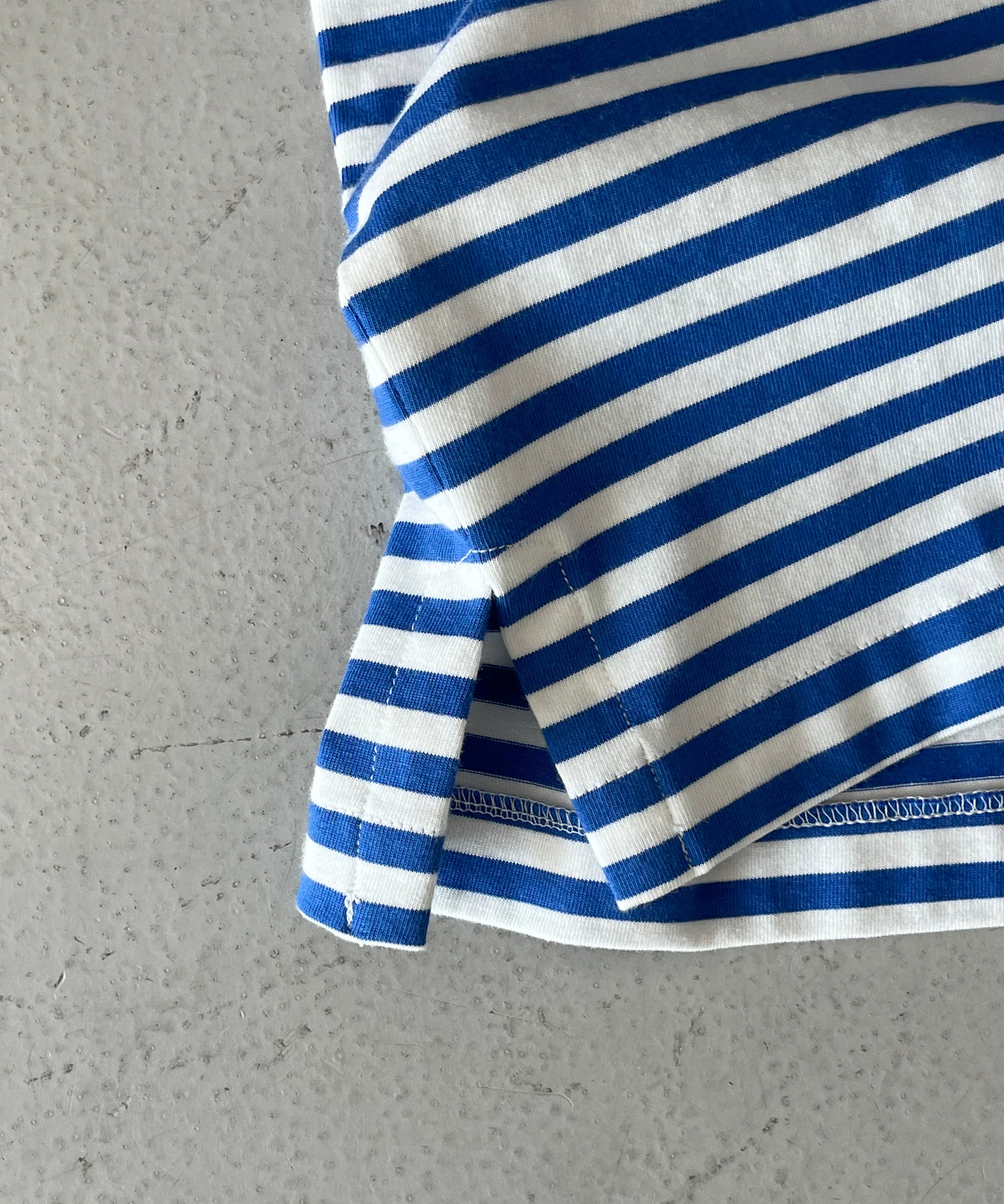 KAIKO Long sleeve border polo shirt "BLUE"