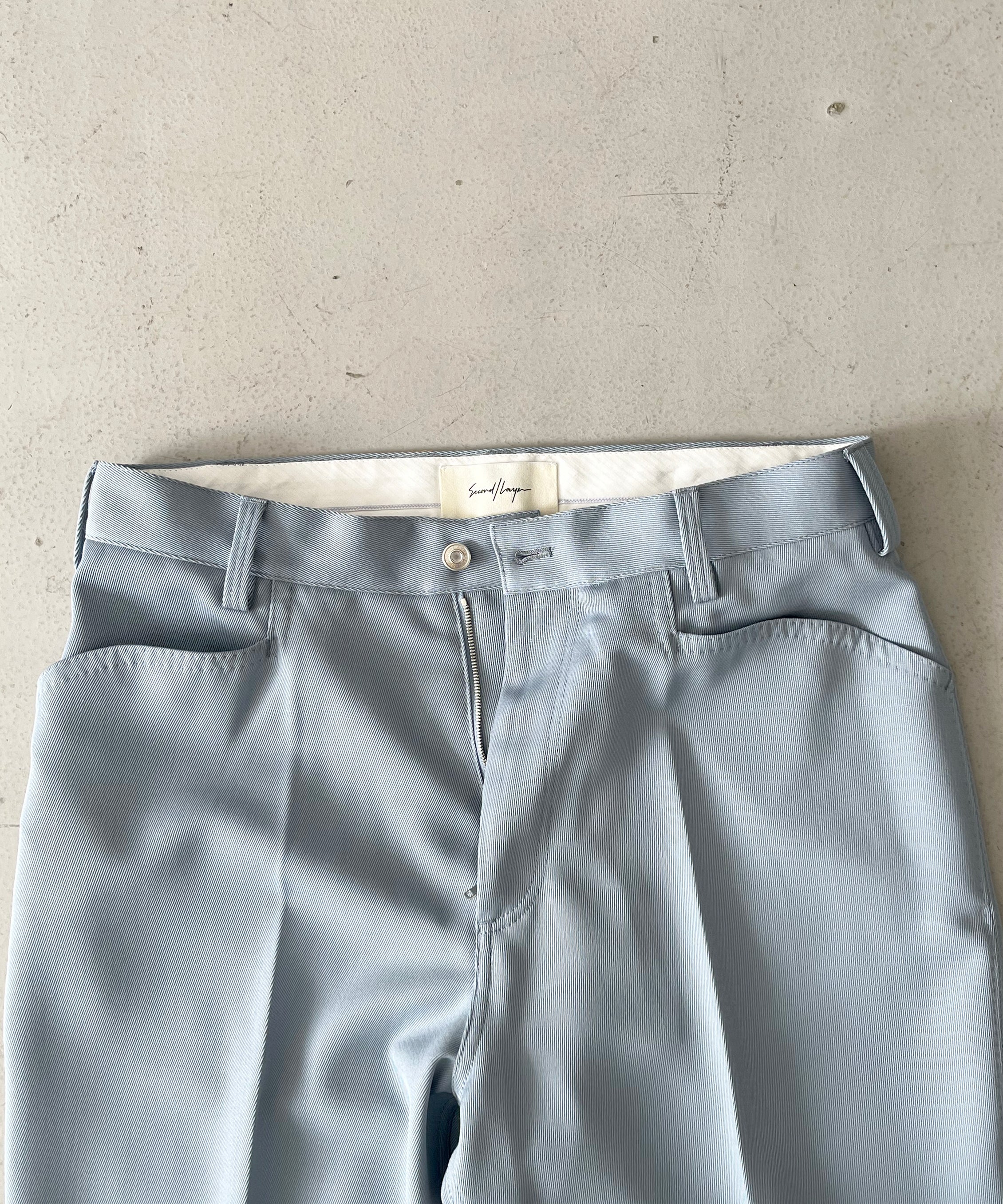 SECOND/LAYER Angel trousers "BLUE"