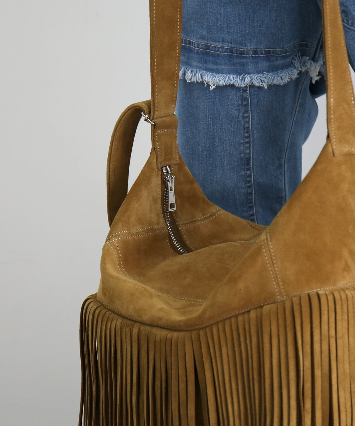UNUSED Uh0636 leather bag "CAMEL"