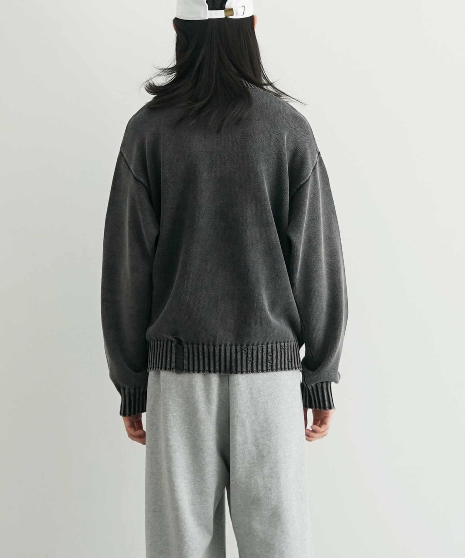 Whimsy Faded emjay sweater "BLACK"