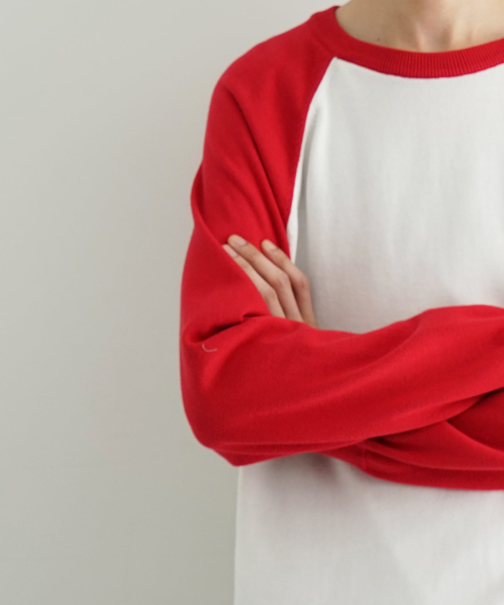 KAIKO Base ball knit "RED"