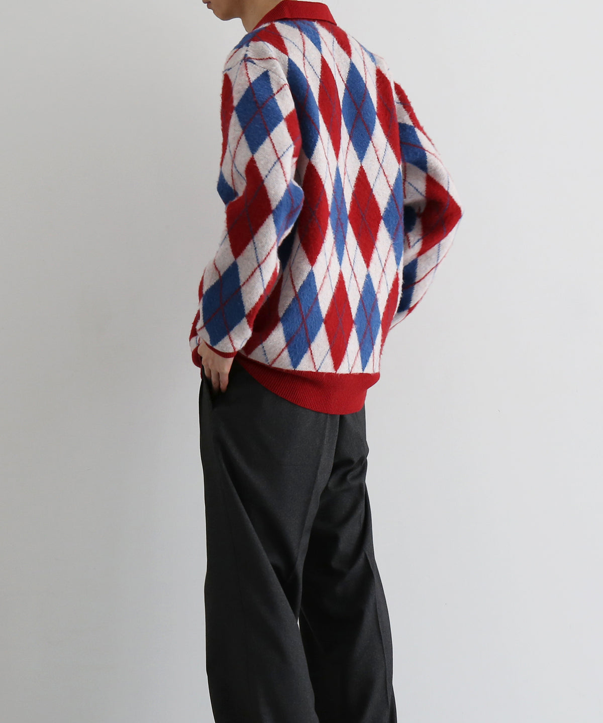 【Pre order】KAIKO Domestic knit polo cardigan "TRICO"