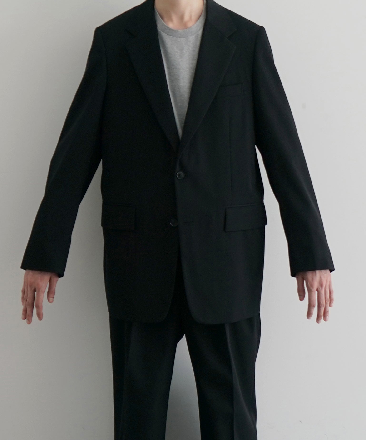 AURALEE Light wool max gabardine jacket "TOP BLACK"