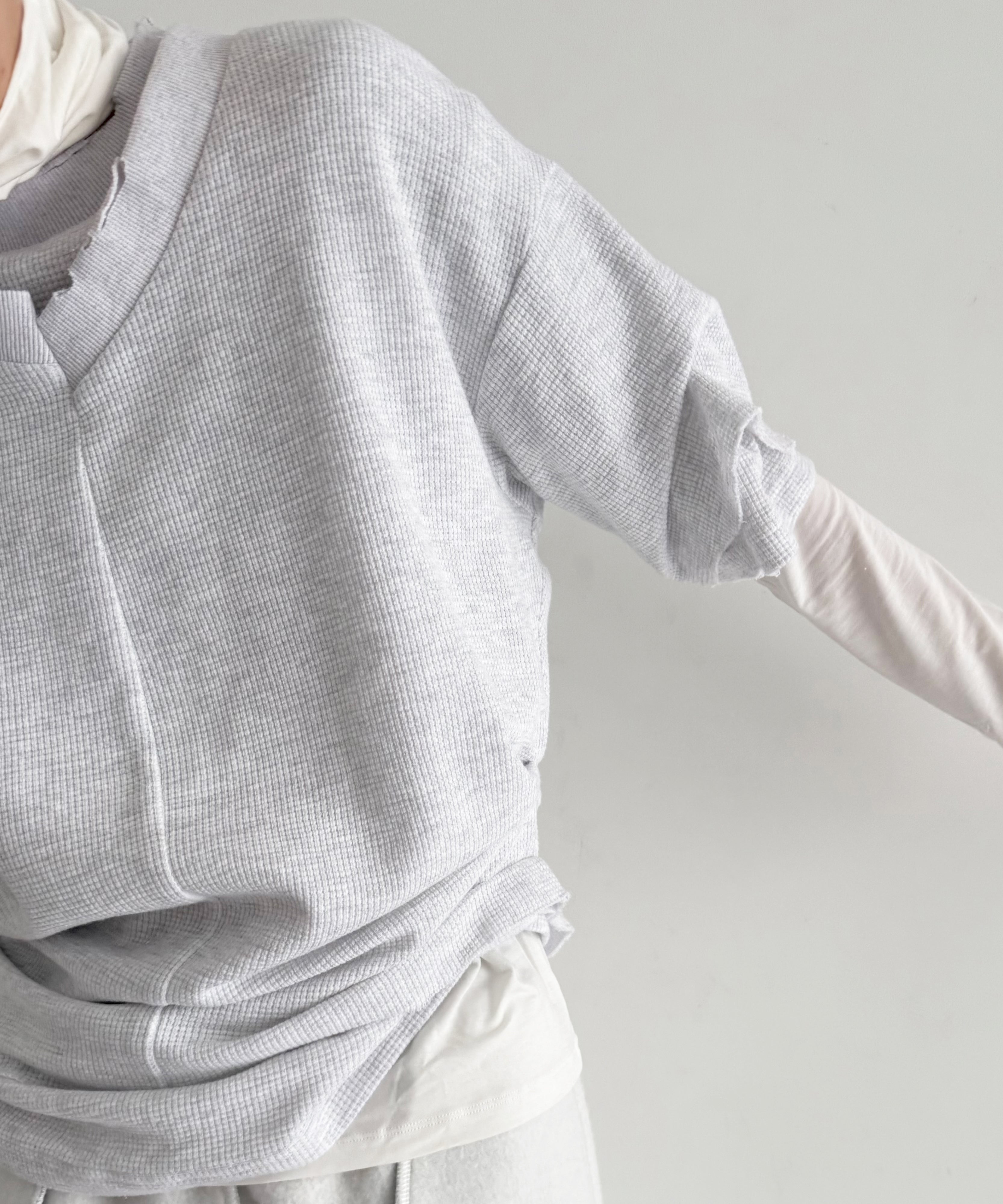 NATASHA ZINKO Layered top "GREY"