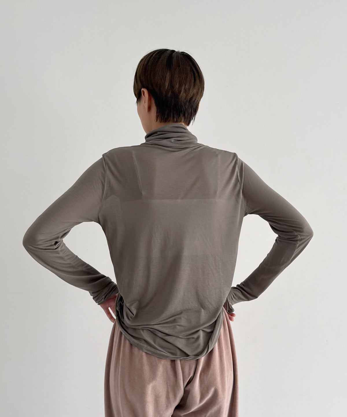 Baserange Long sleeve turtleneck "GILDAGREY"