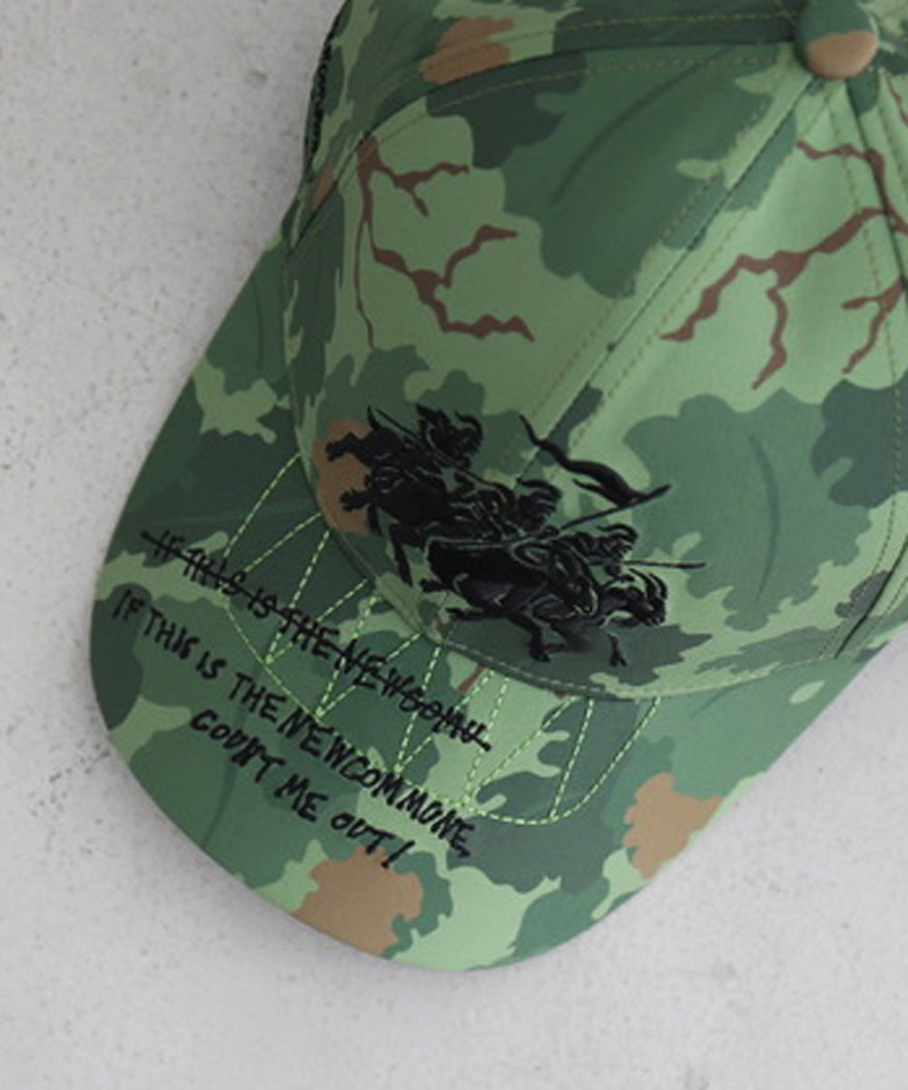 FAF(FAKE AS FLOWERS) 6 panel cap "CAMO"