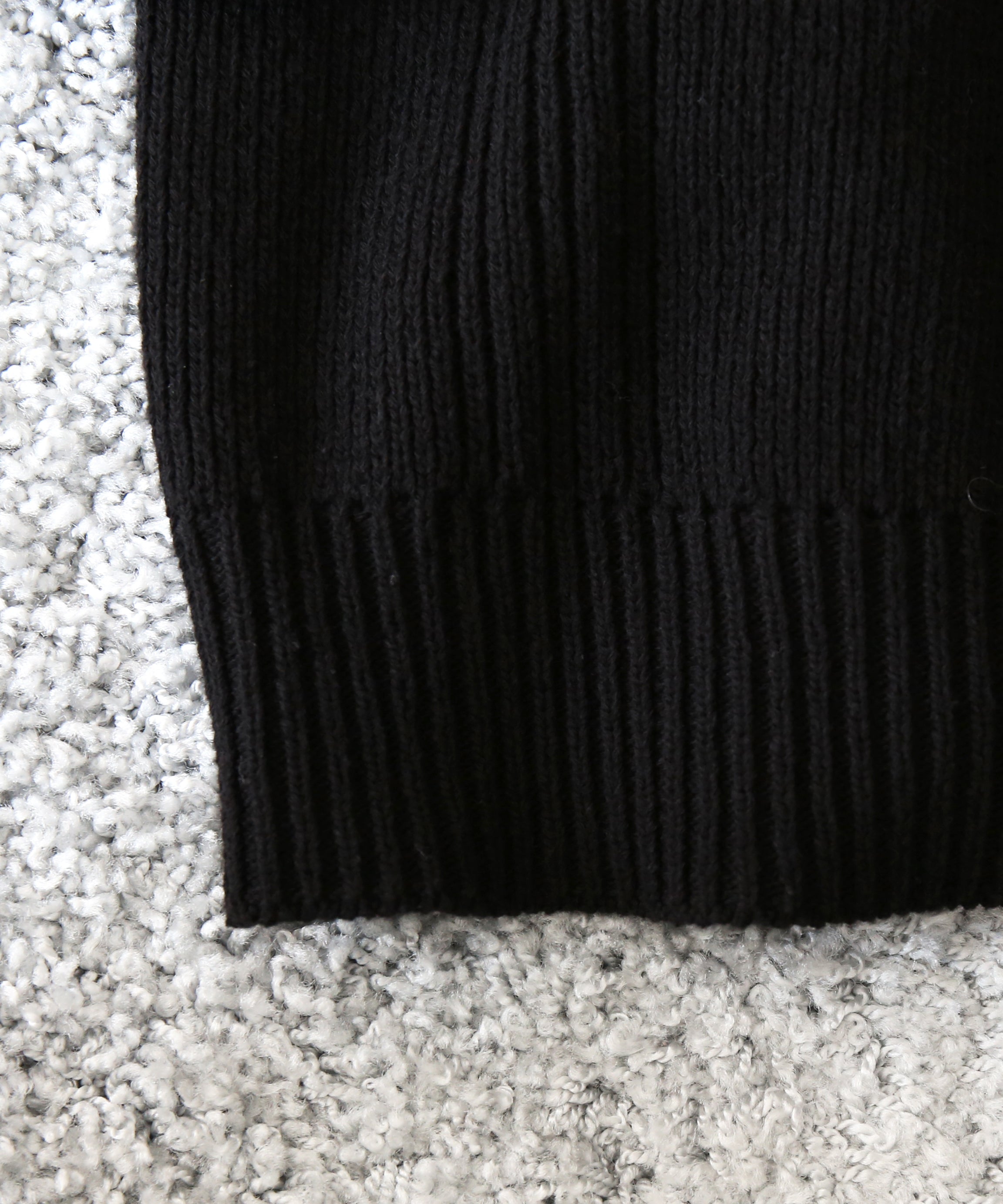 NEONSIGN Drop needle polo (ls) "BLACK"