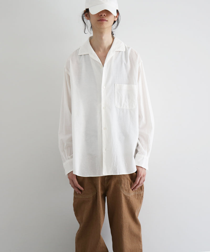 URU Italian collar l/s shirts a "WHITE"