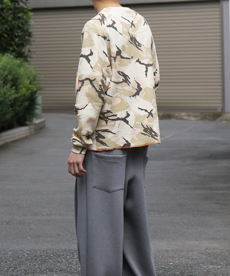 Evisen Skateboardsゑ Woodland thermal ls tee "SAND CAMO"
