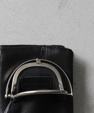 ED ROBERT JUDSON Frame half wallet (smooth) "BLACK"