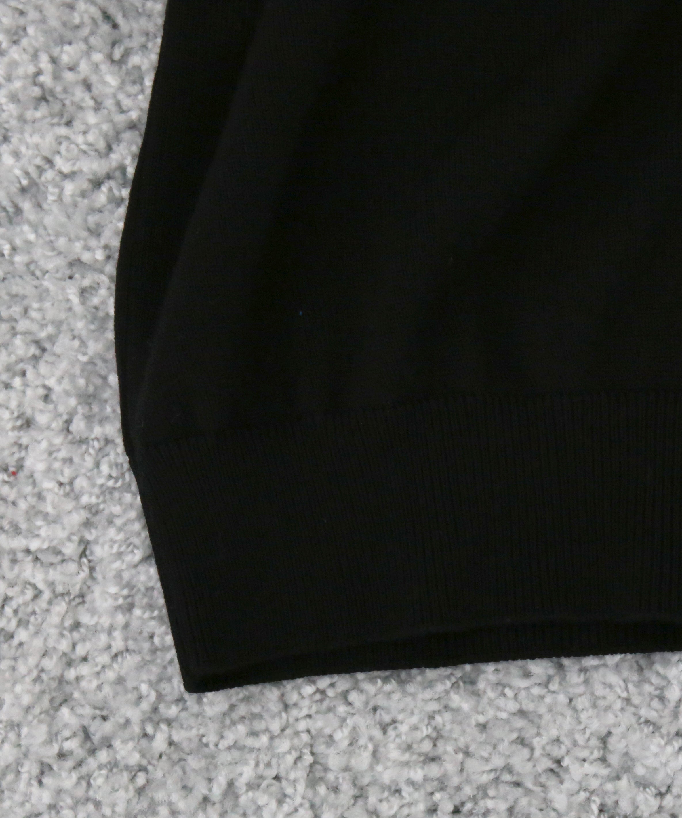 【EXCLUSIVE】crepuscule Open collar knit shirt "BLACK"